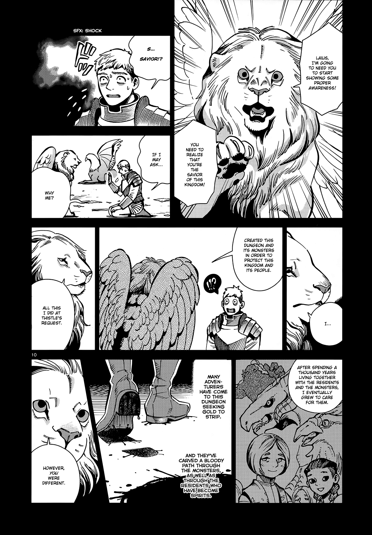 Dungeon Meshi Chapter 60 page 10 - Chapter 60: Winged Lion