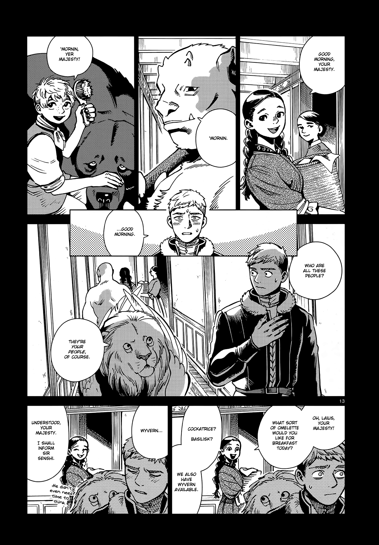Dungeon Meshi Chapter 60 page 13 - Chapter 60: Winged Lion