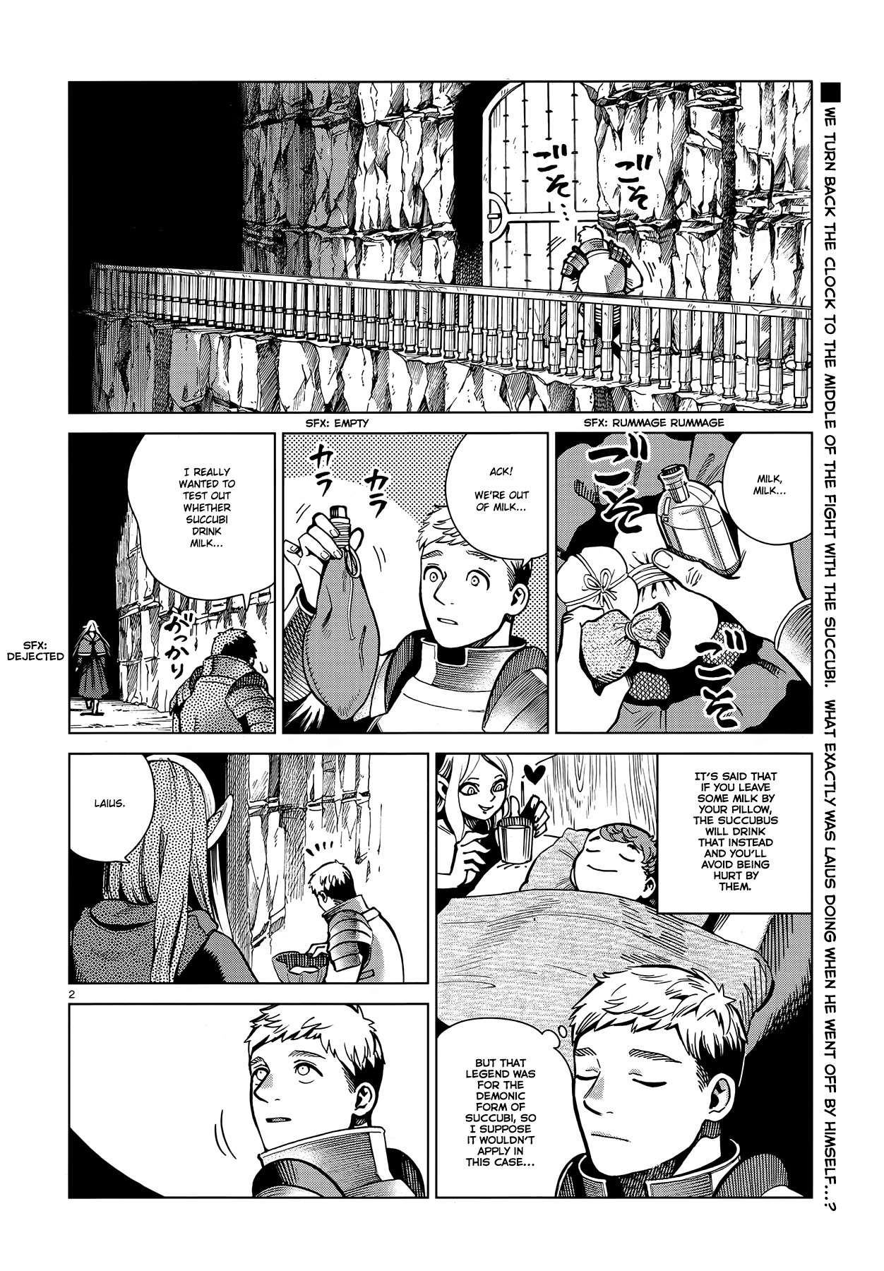Dungeon Meshi Chapter 60 page 2 - Chapter 60: Winged Lion