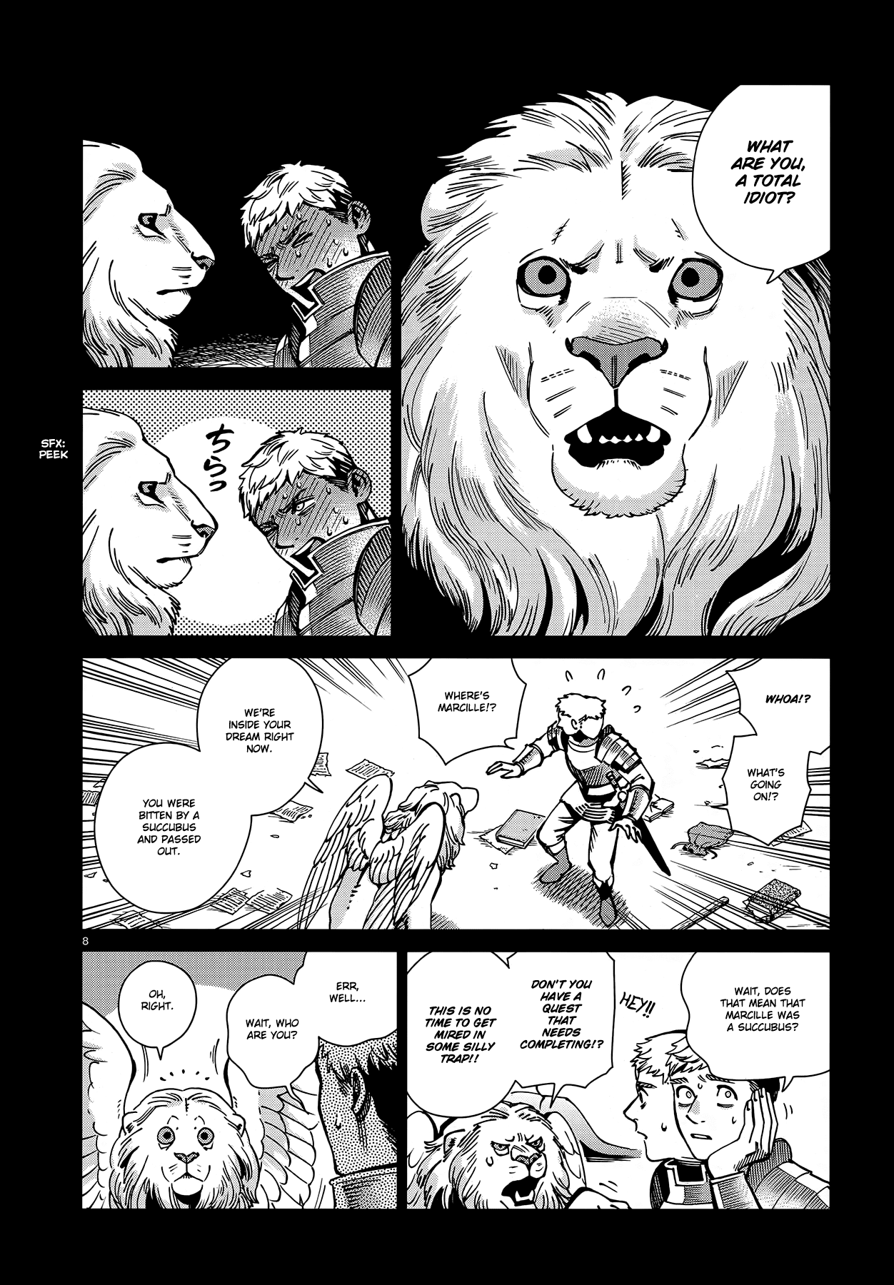 Dungeon Meshi Chapter 60 page 8 - Chapter 60: Winged Lion