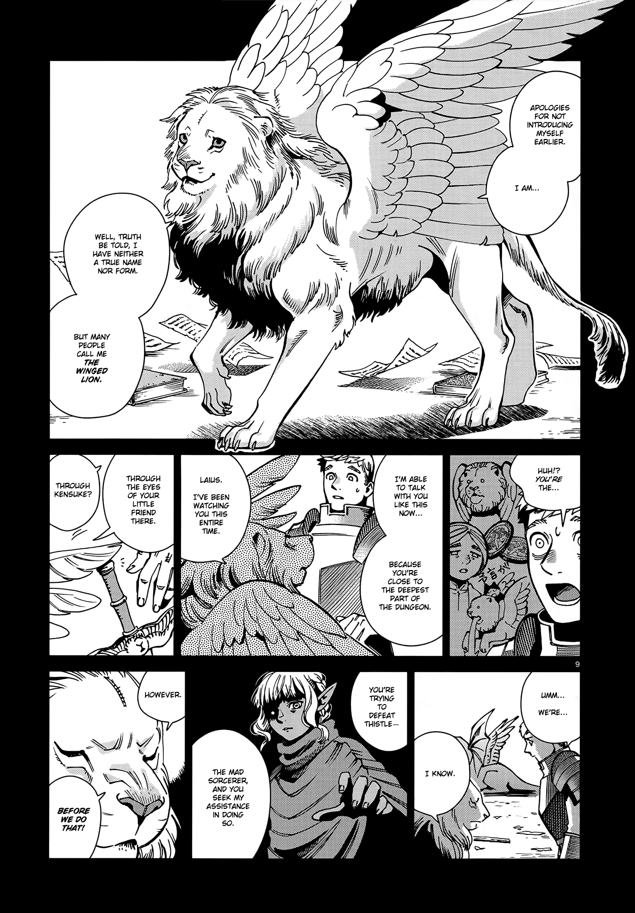 Dungeon Meshi Chapter 60 page 9 - Chapter 60: Winged Lion
