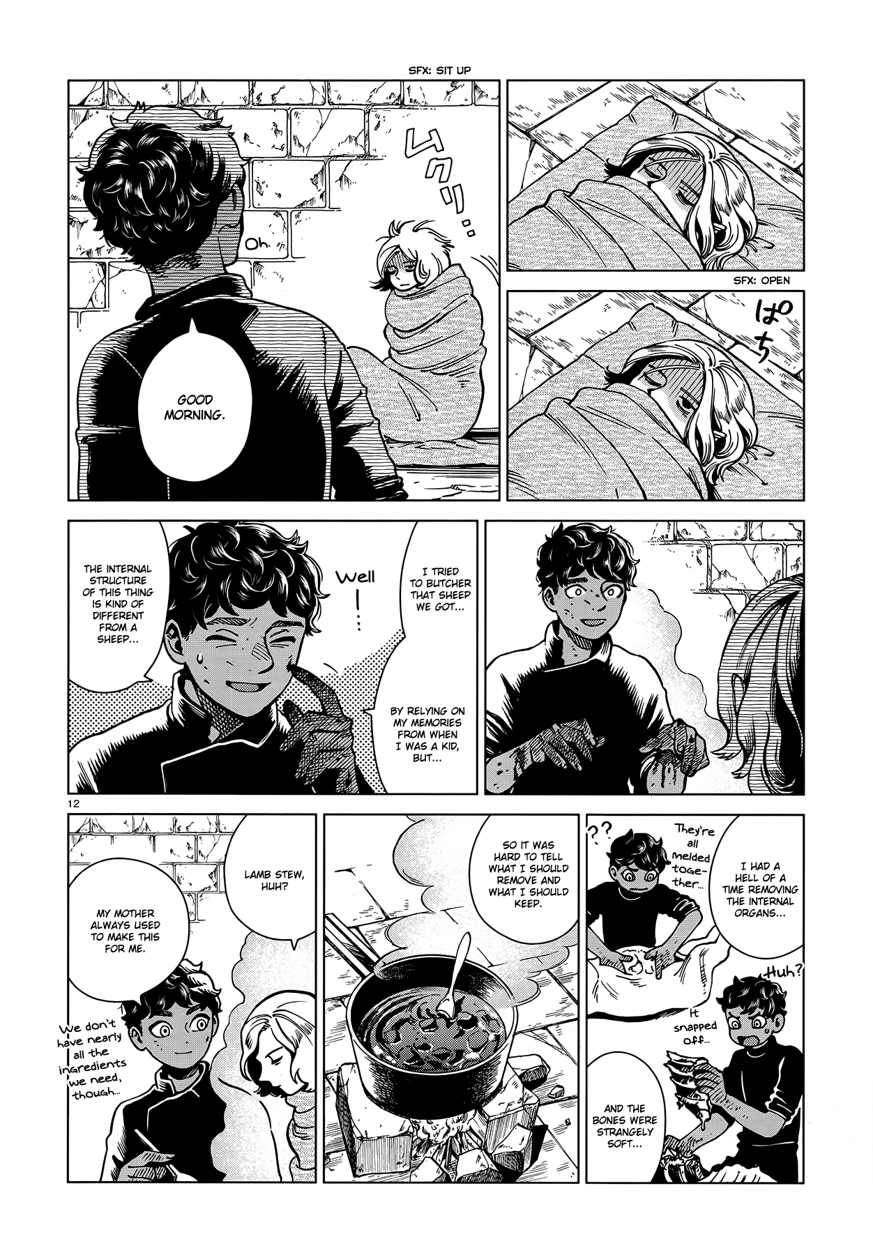 Dungeon Meshi Chapter 62 page 12 - Chapter 62: 6 Days