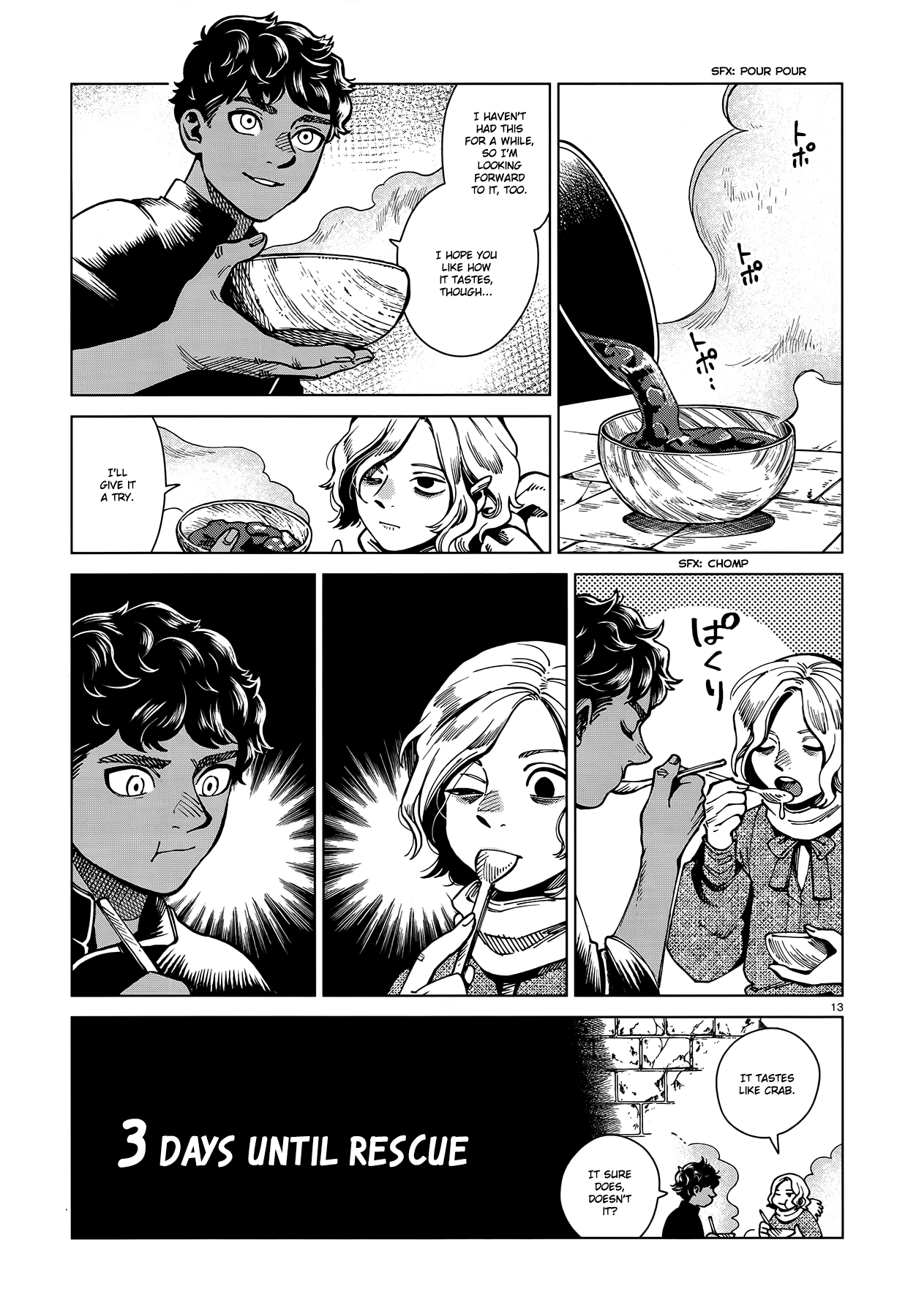 Dungeon Meshi Chapter 62 page 13 - Chapter 62: 6 Days