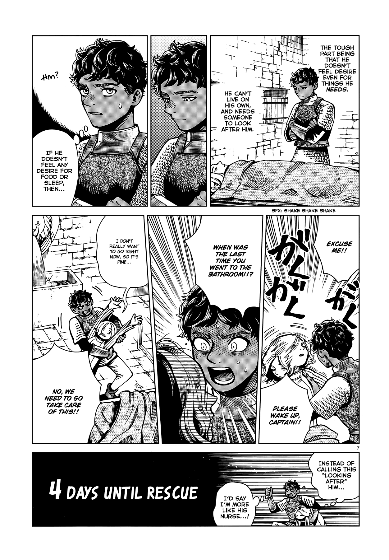 Dungeon Meshi Chapter 62 page 7 - Chapter 62: 6 Days