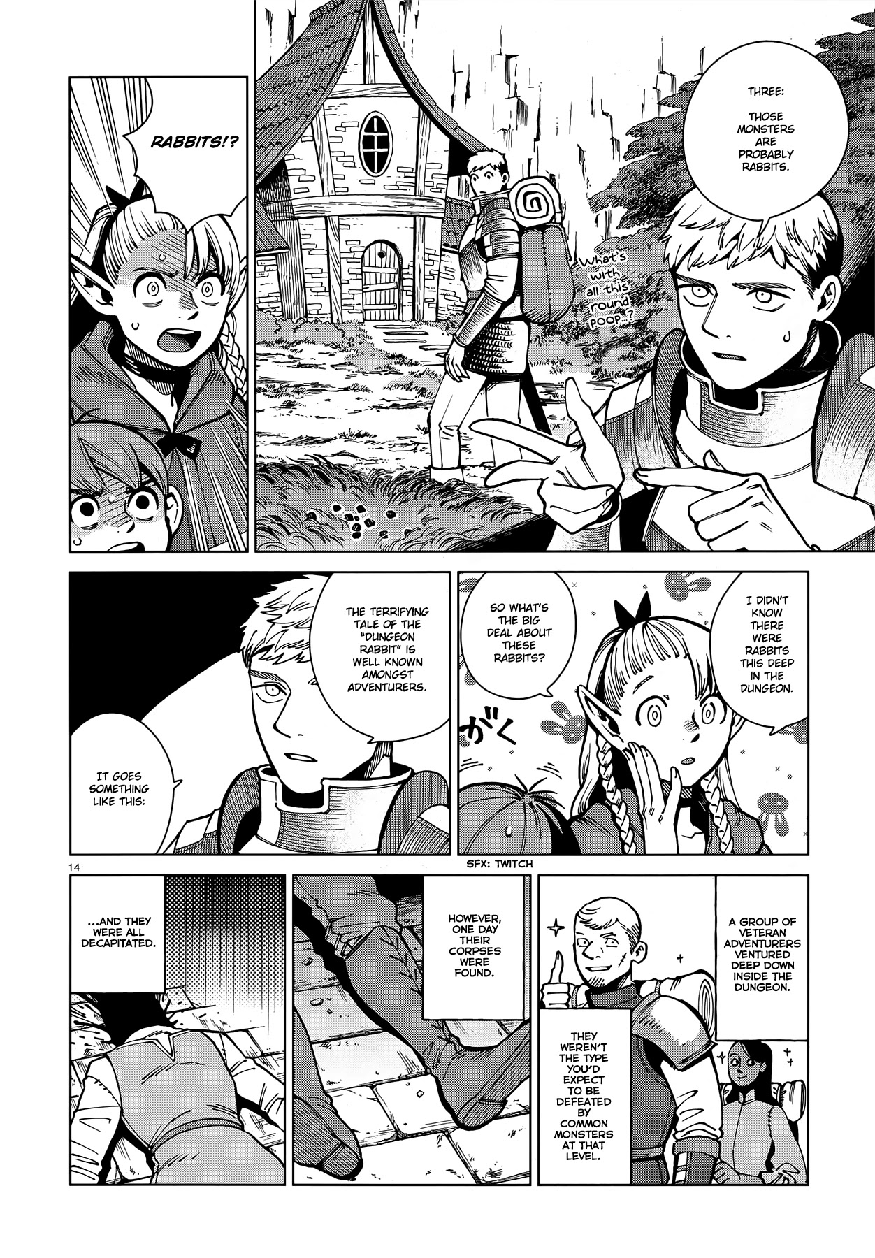 Dungeon Meshi Chapter 64 page 14 - Chapter 64: Rabbit