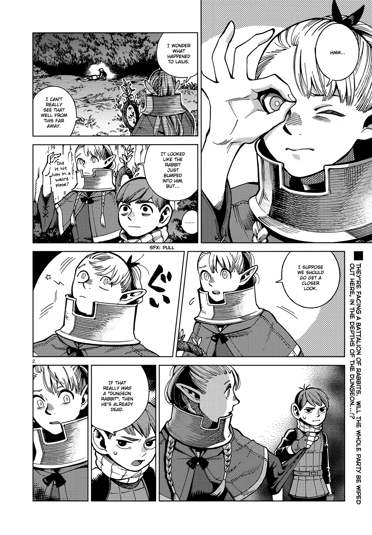 Dungeon Meshi Chapter 65 page 2 - Chapter 65: Rabbit, Part II