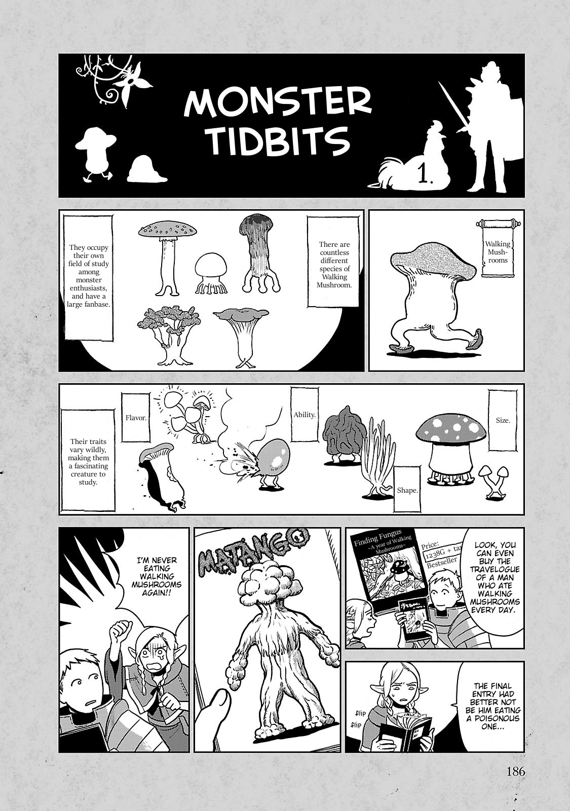 Dungeon Meshi Chapter 7.6 page 1 - Chapter 7.6: Extra - Monster Tidbits