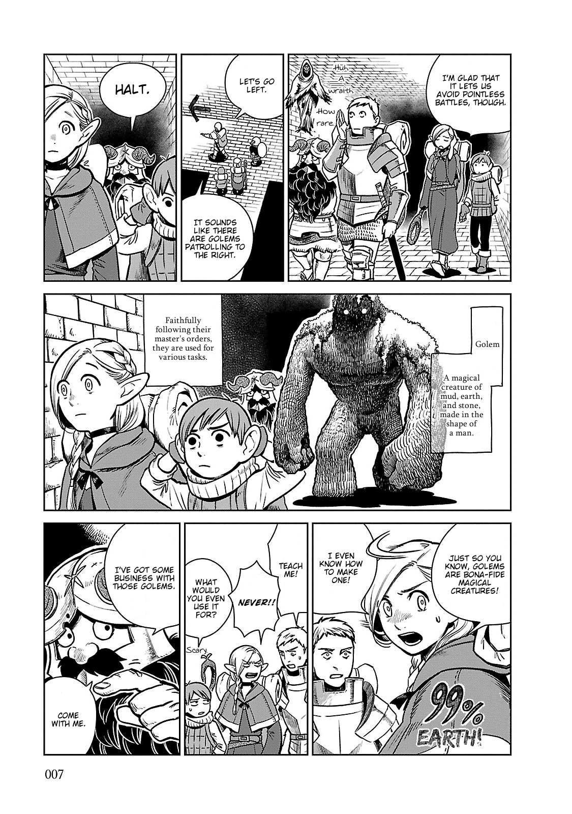 Dungeon Meshi Chapter 8 page 7 - Chapter 8: Simmered Cabbage