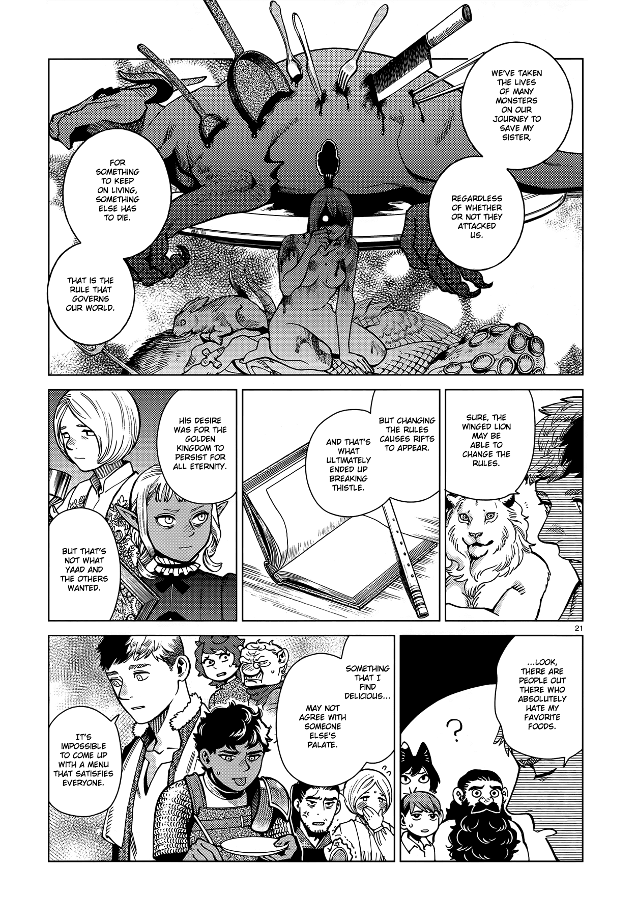 Dungeon Meshi Chapter 80 page 21 - Chapter 80: Food Chain
