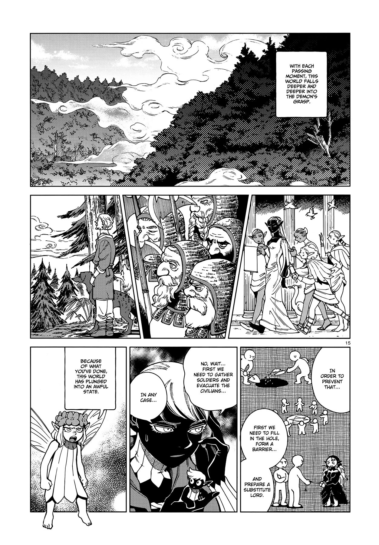 Dungeon Meshi Chapter 86 page 15 - Chapter 86: Winged Lion