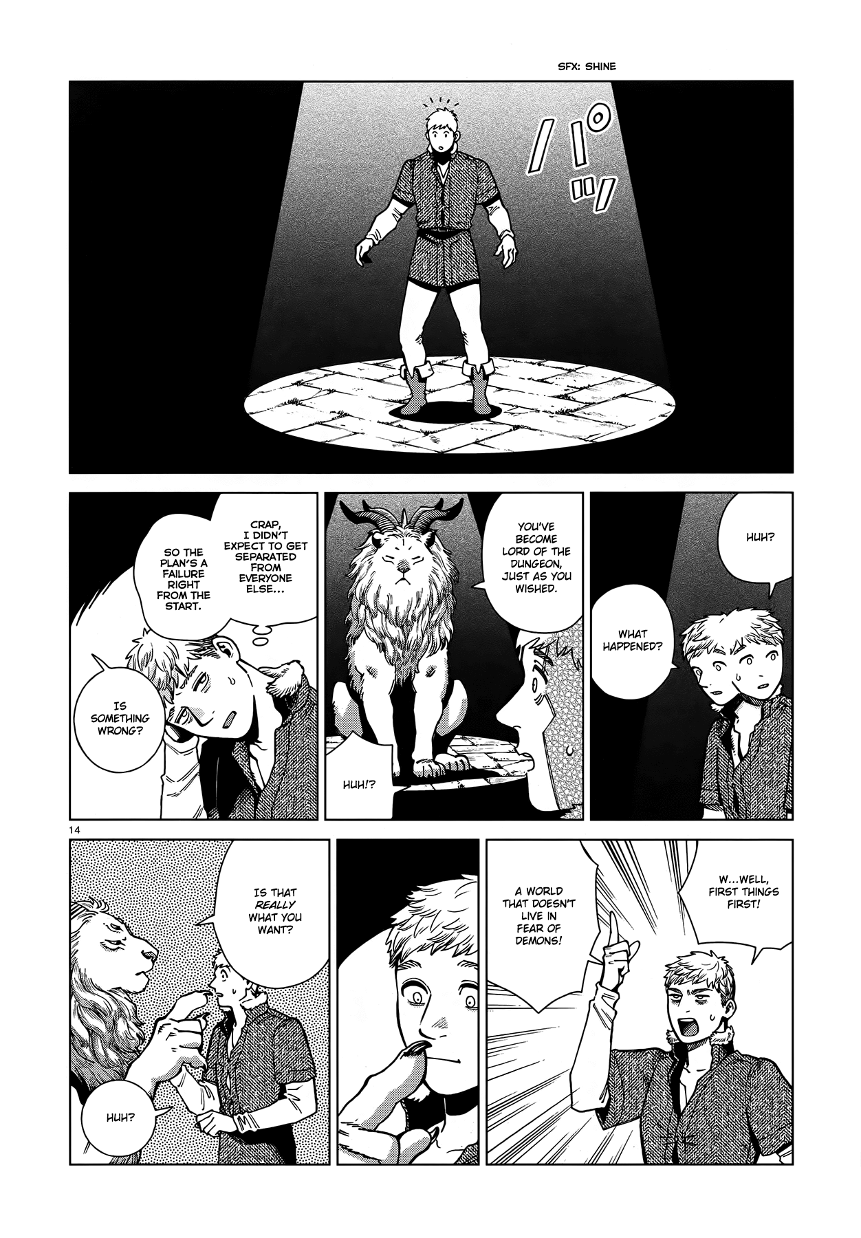 Dungeon Meshi Chapter 88 page 14 - Chapter 88: Winged Lion III