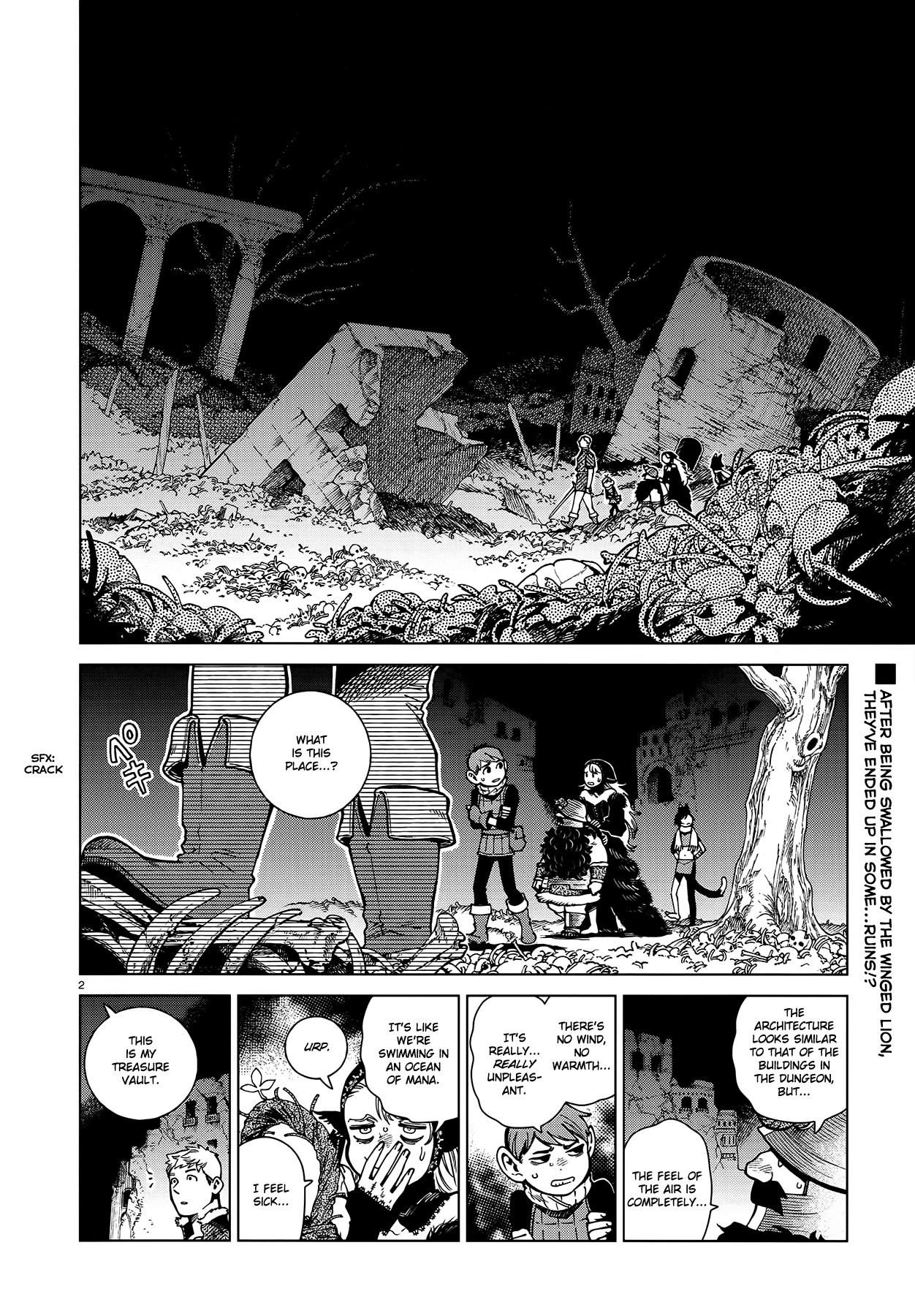 Dungeon Meshi Chapter 88 page 2 - Chapter 88: Winged Lion III