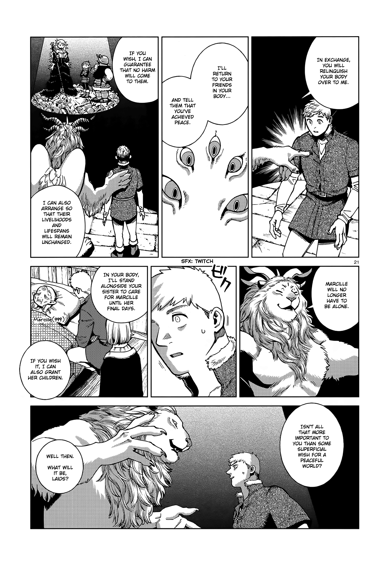 Dungeon Meshi Chapter 88 page 21 - Chapter 88: Winged Lion III