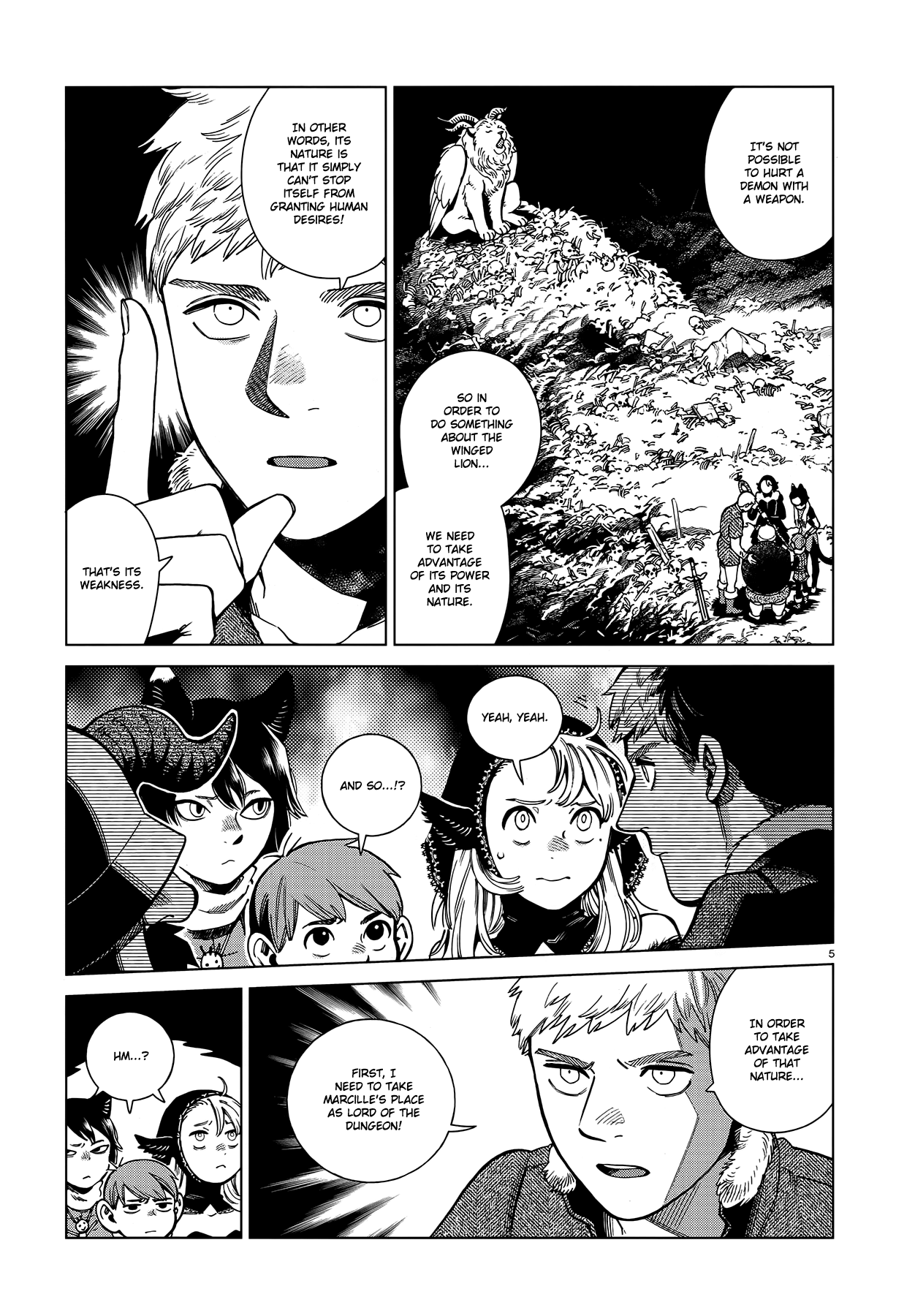 Dungeon Meshi Chapter 88 page 5 - Chapter 88: Winged Lion III