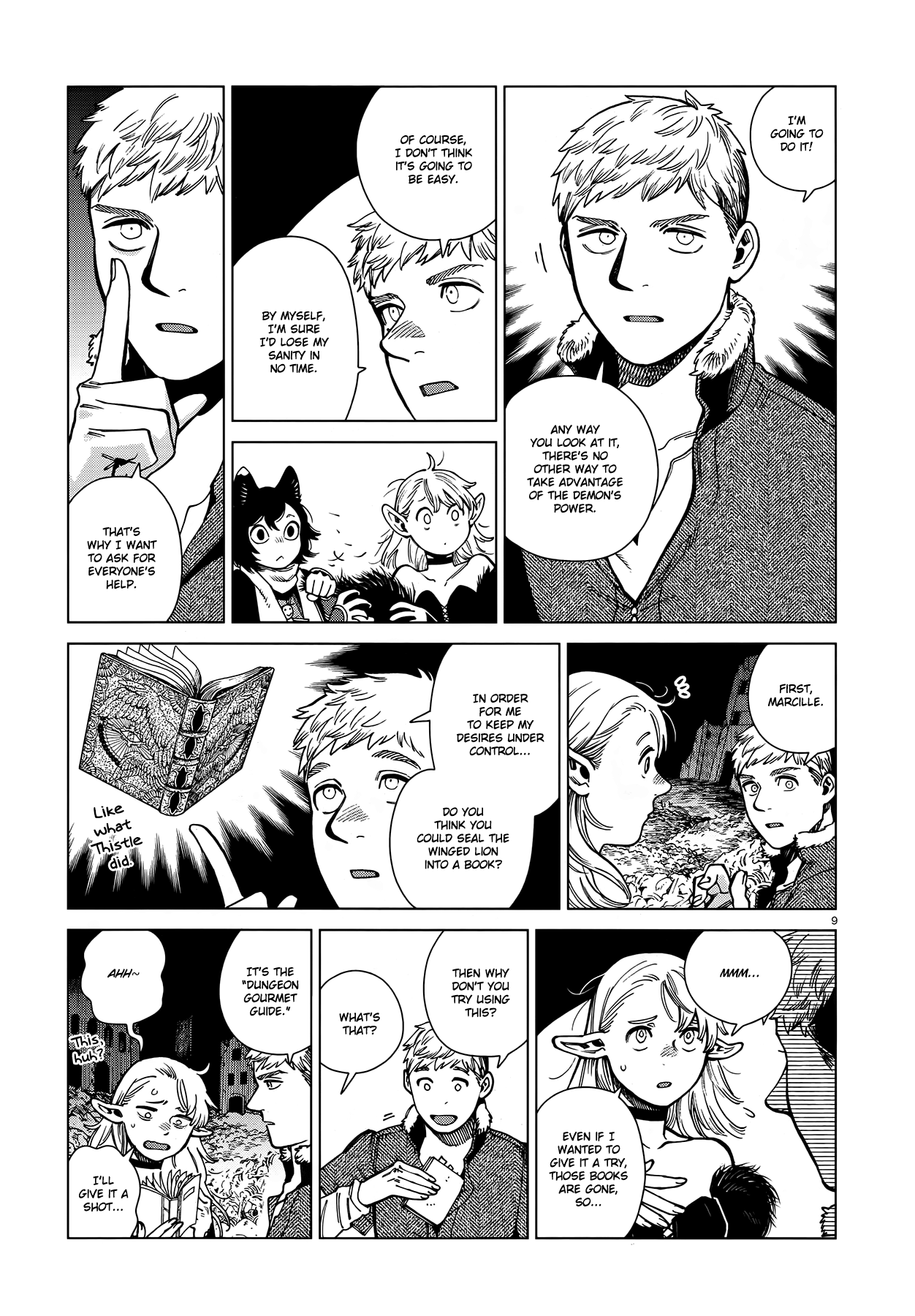 Dungeon Meshi Chapter 88 page 9 - Chapter 88: Winged Lion III