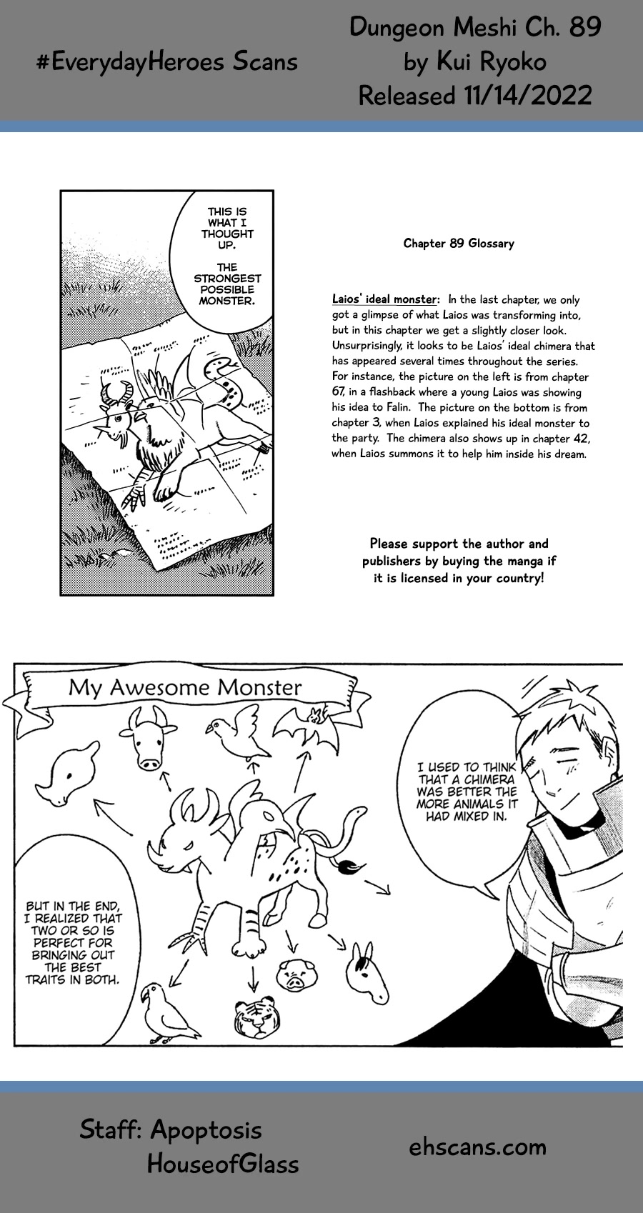 Dungeon Meshi Chapter 89 page 11 - Chapter 89: Winged Lion IV