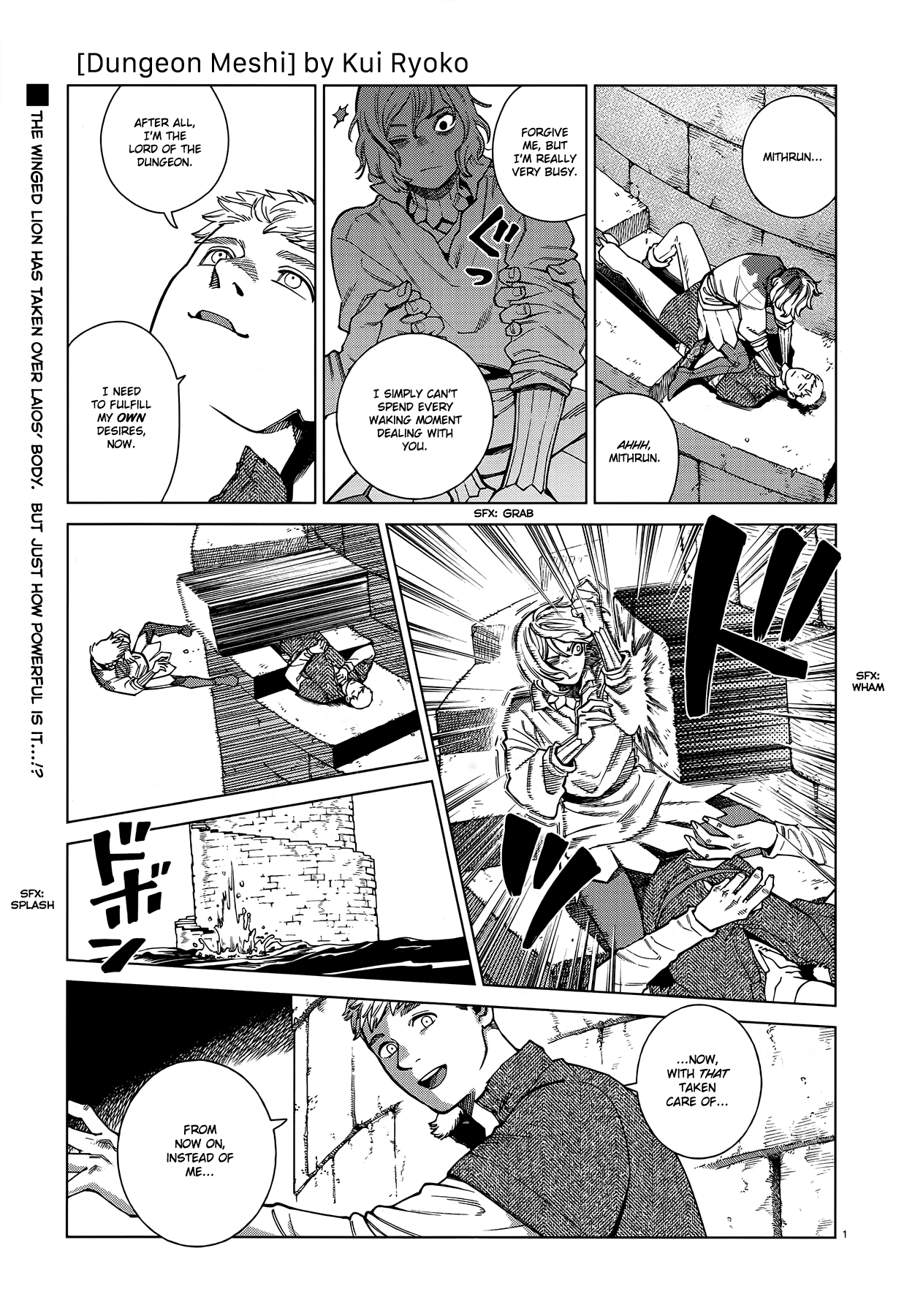 Dungeon Meshi Chapter 90 page 1 - Chapter 90: Winged Lion V