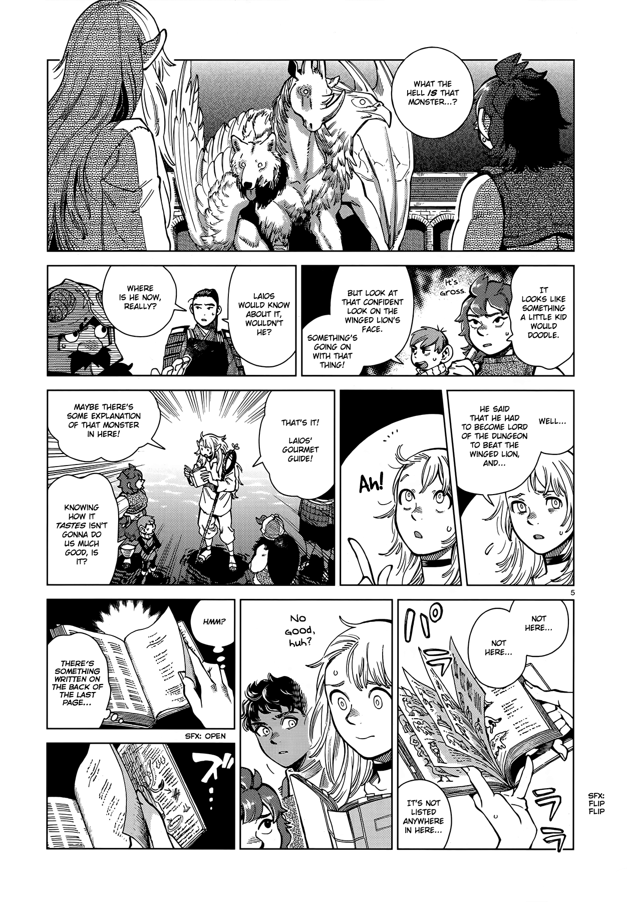 Dungeon Meshi Chapter 90 page 4 - Chapter 90: Winged Lion V