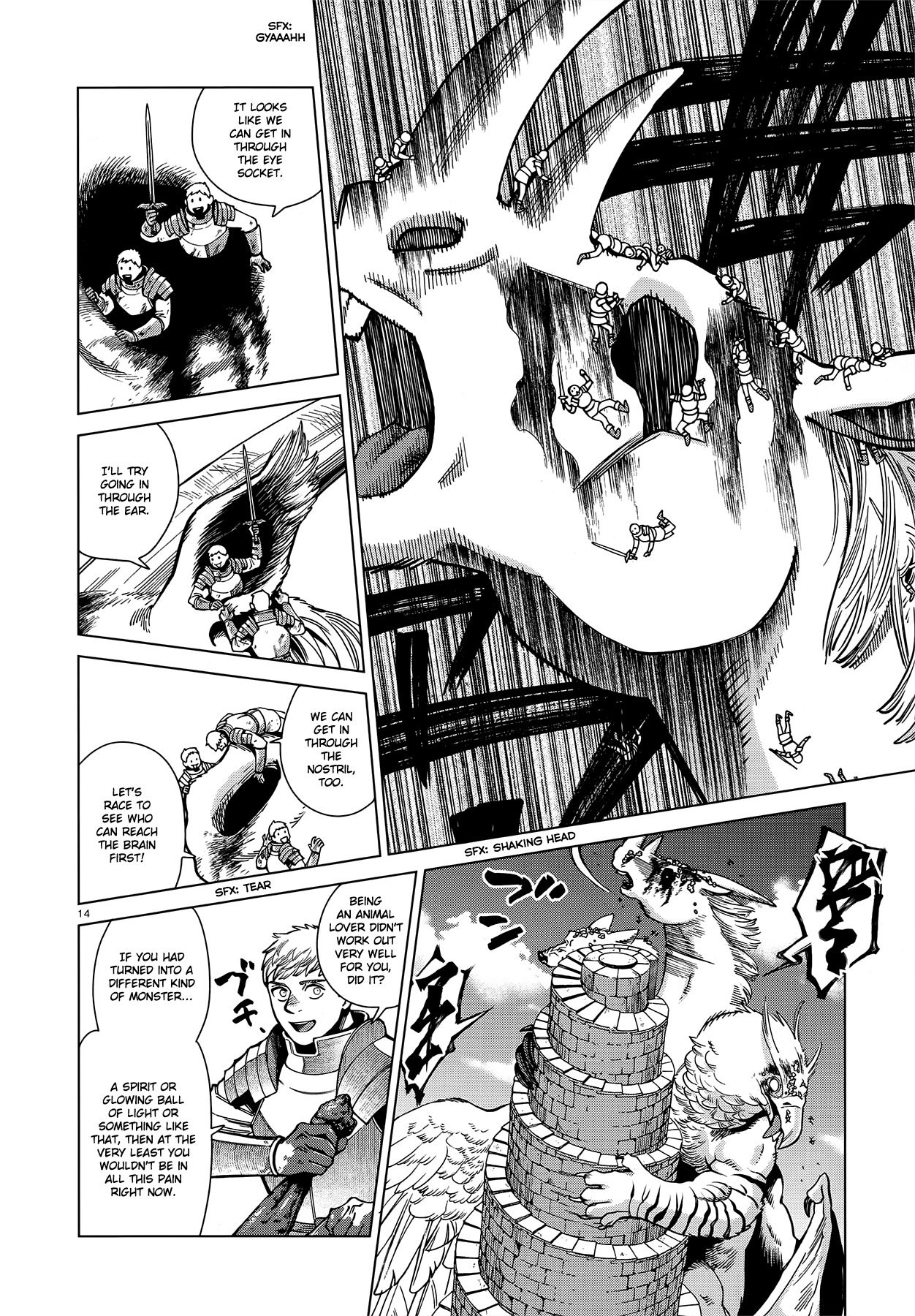 Dungeon Meshi Chapter 91 page 14 - Chapter 91: Winged Lion VI