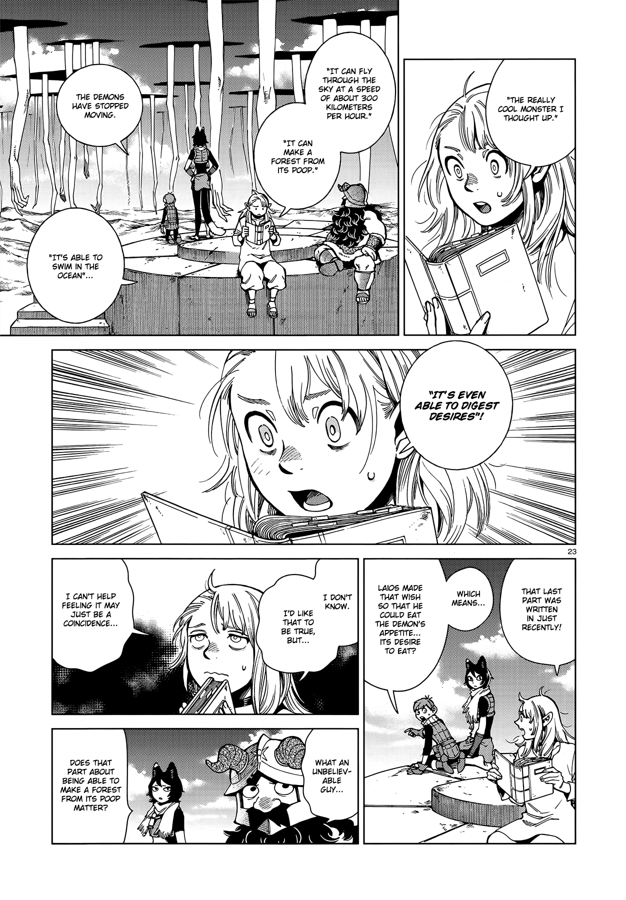 Dungeon Meshi Chapter 91 page 23 - Chapter 91: Winged Lion VI