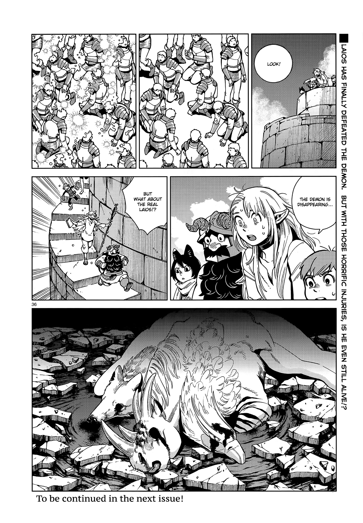 Dungeon Meshi Chapter 91 page 35 - Chapter 91: Winged Lion VI