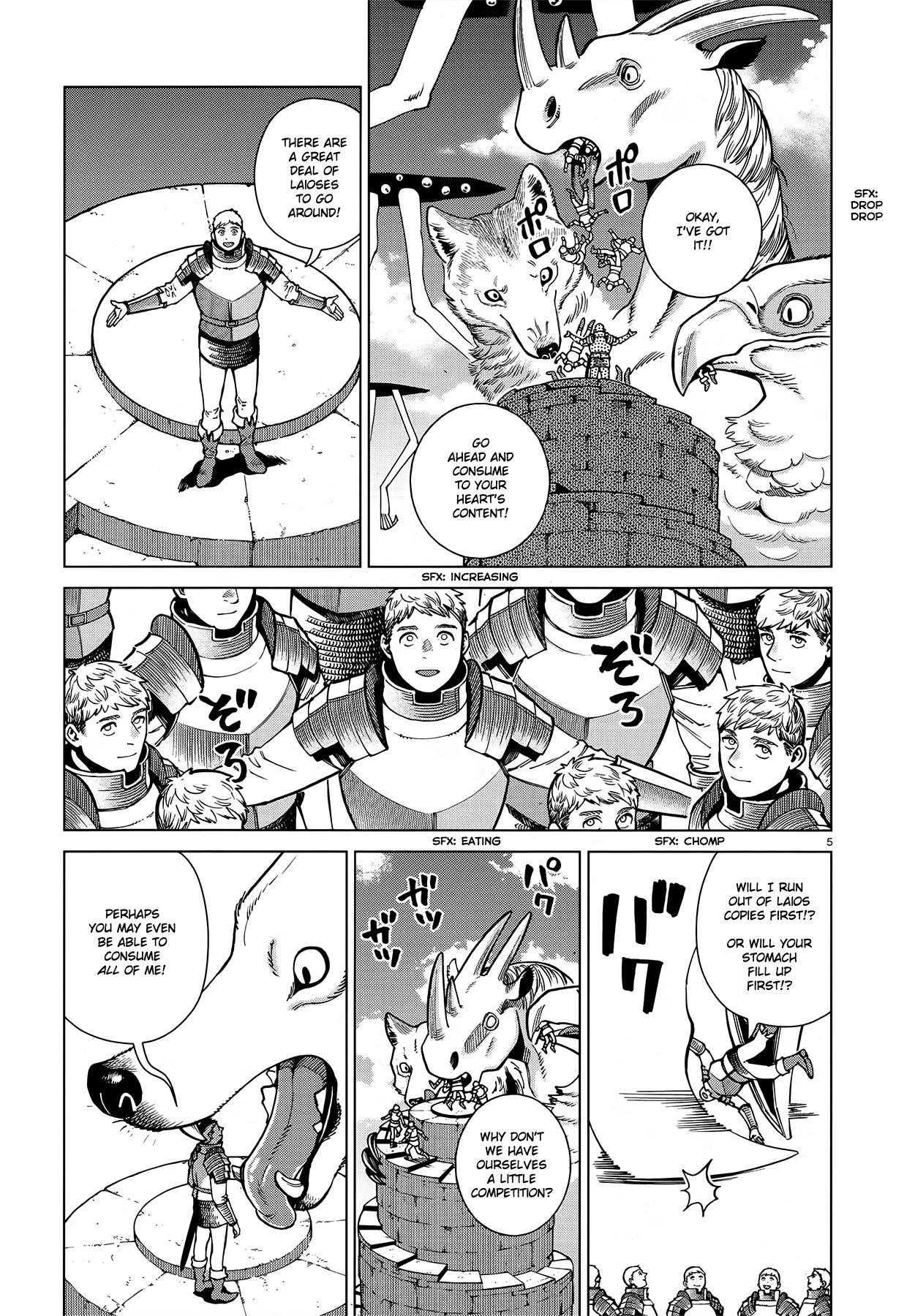 Dungeon Meshi Chapter 91 page 5 - Chapter 91: Winged Lion VI
