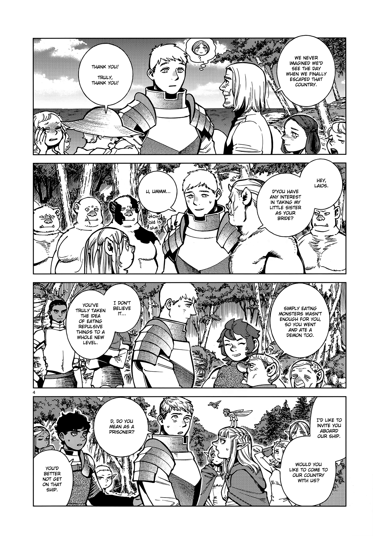Dungeon Meshi Chapter 93 page 4 - Chapter 93: Falin I