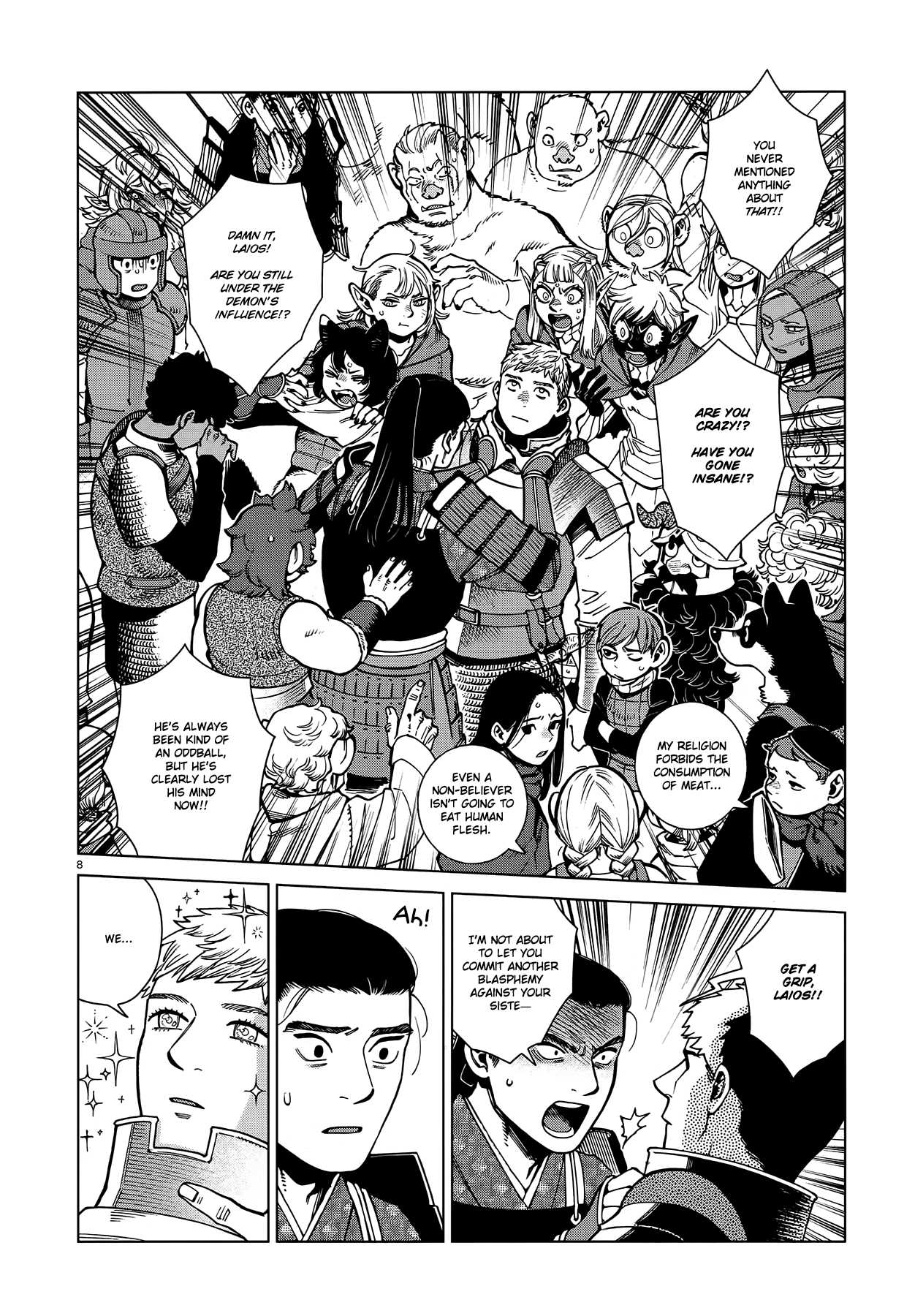 Dungeon Meshi Chapter 93 page 8 - Chapter 93: Falin I