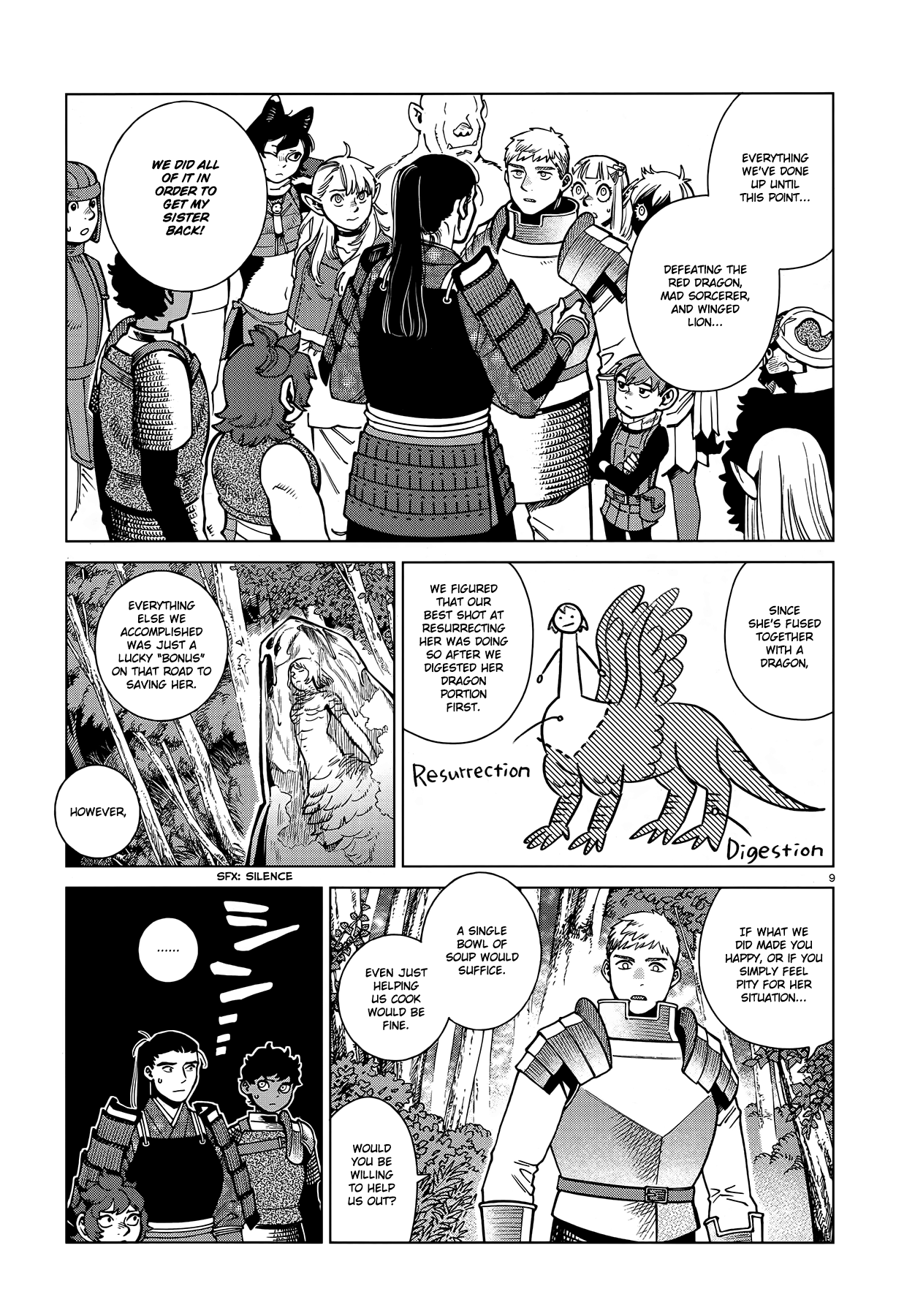 Dungeon Meshi Chapter 93 page 9 - Chapter 93: Falin I