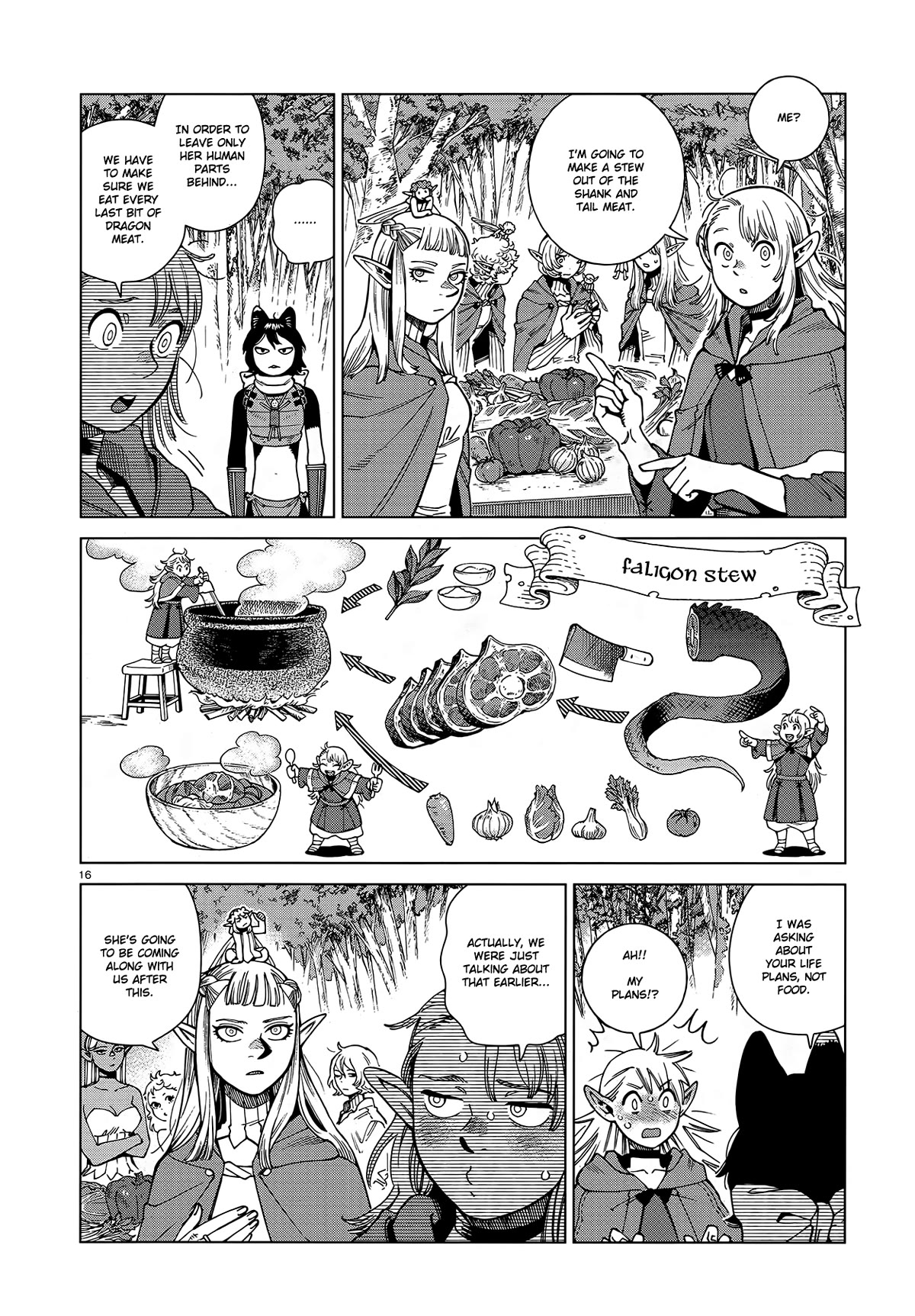 Dungeon Meshi Chapter 95 page 16 - Chapter 95: Falin III