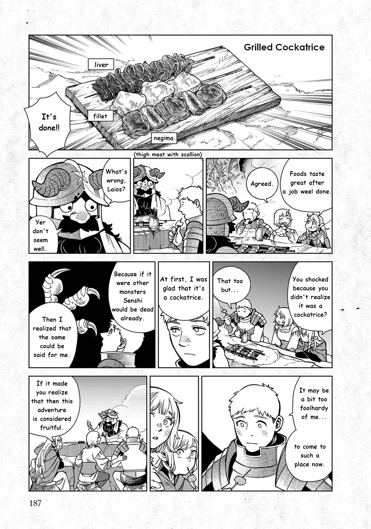 Dungeon Meshi Chapter 97.5 page 8 - Chapter 97.5: Extra - Monster Tidbits 14