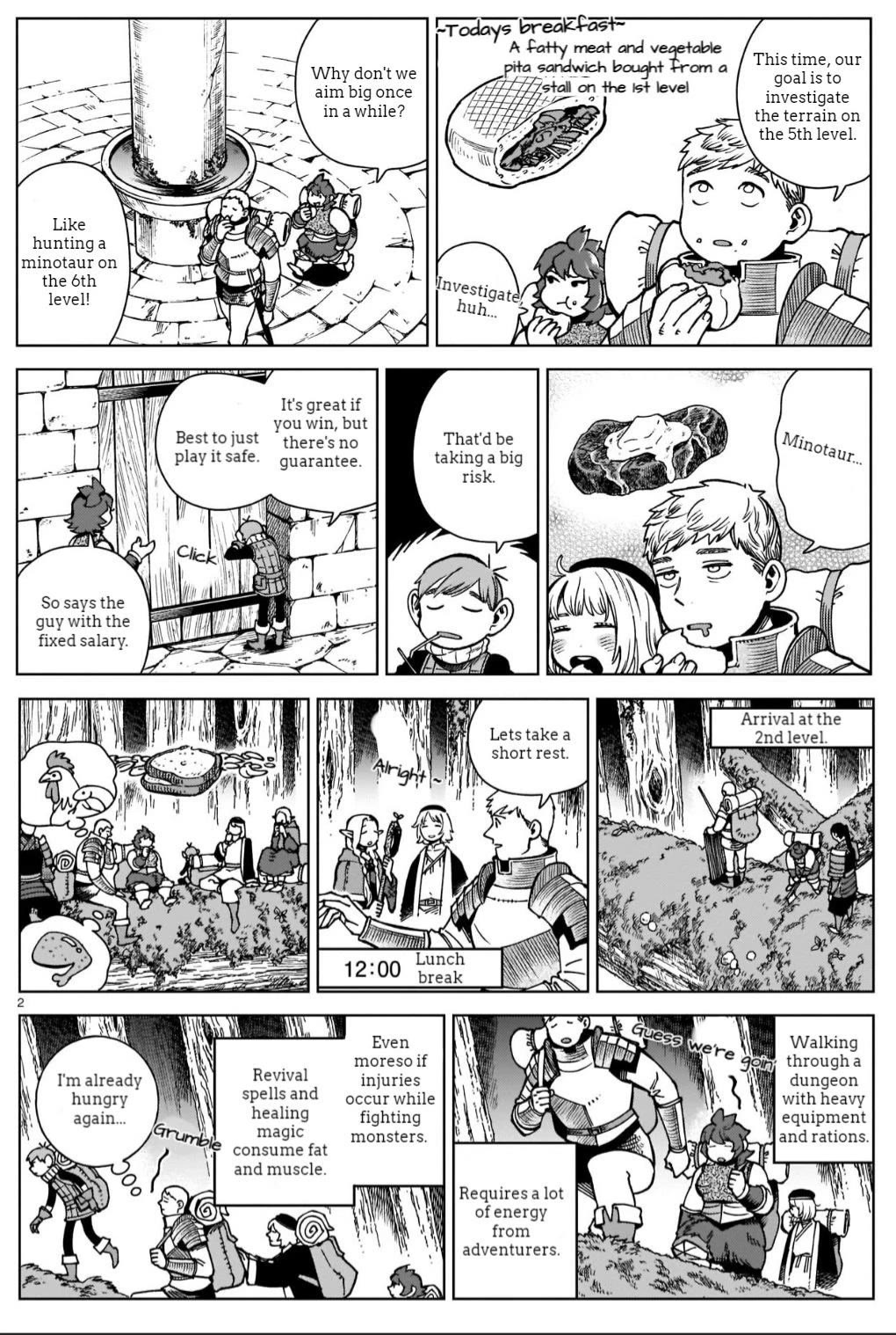 Dungeon Meshi Chapter 97.6 page 2 - Chapter 97.6: Extra - Harta Magazine Anniversary