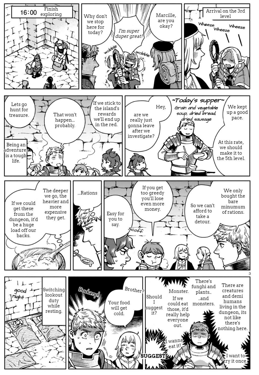 Dungeon Meshi Chapter 97.6 page 3 - Chapter 97.6: Extra - Harta Magazine Anniversary