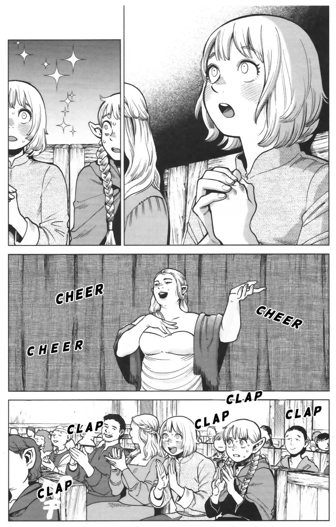 Dungeon Meshi Chapter 97.7 page 4 - Chapter 97.7: Extra - The Daltian Clan Series: Book Source vs Live Adaptation