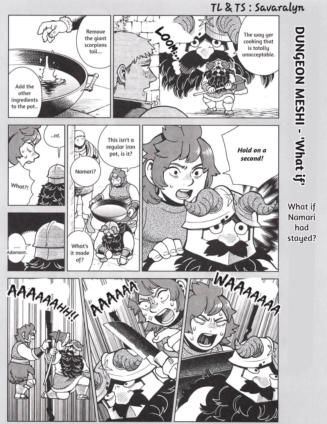 Dungeon Meshi Chapter 97.82 page 1 - Chapter 97.82: Blu-ray's Extra Vol 2 - "What If" Situation