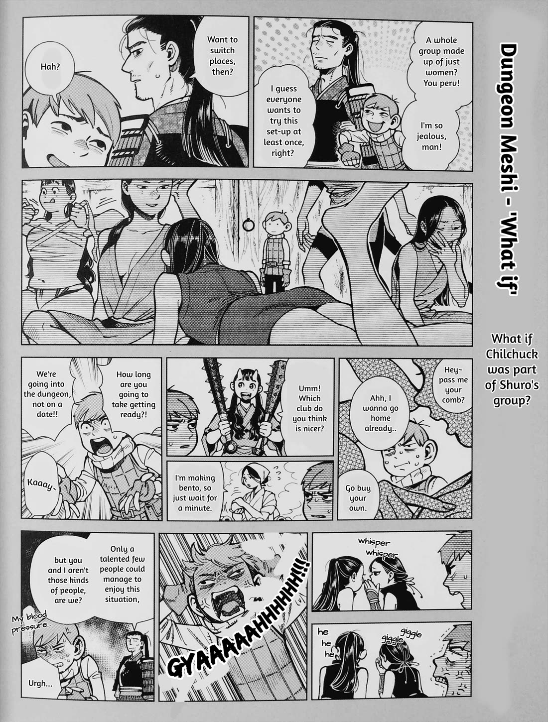 Dungeon Meshi Chapter 97.83 page 1 - Chapter 97.83: Blu-ray's Extra Vol 3 - "What If" Situation