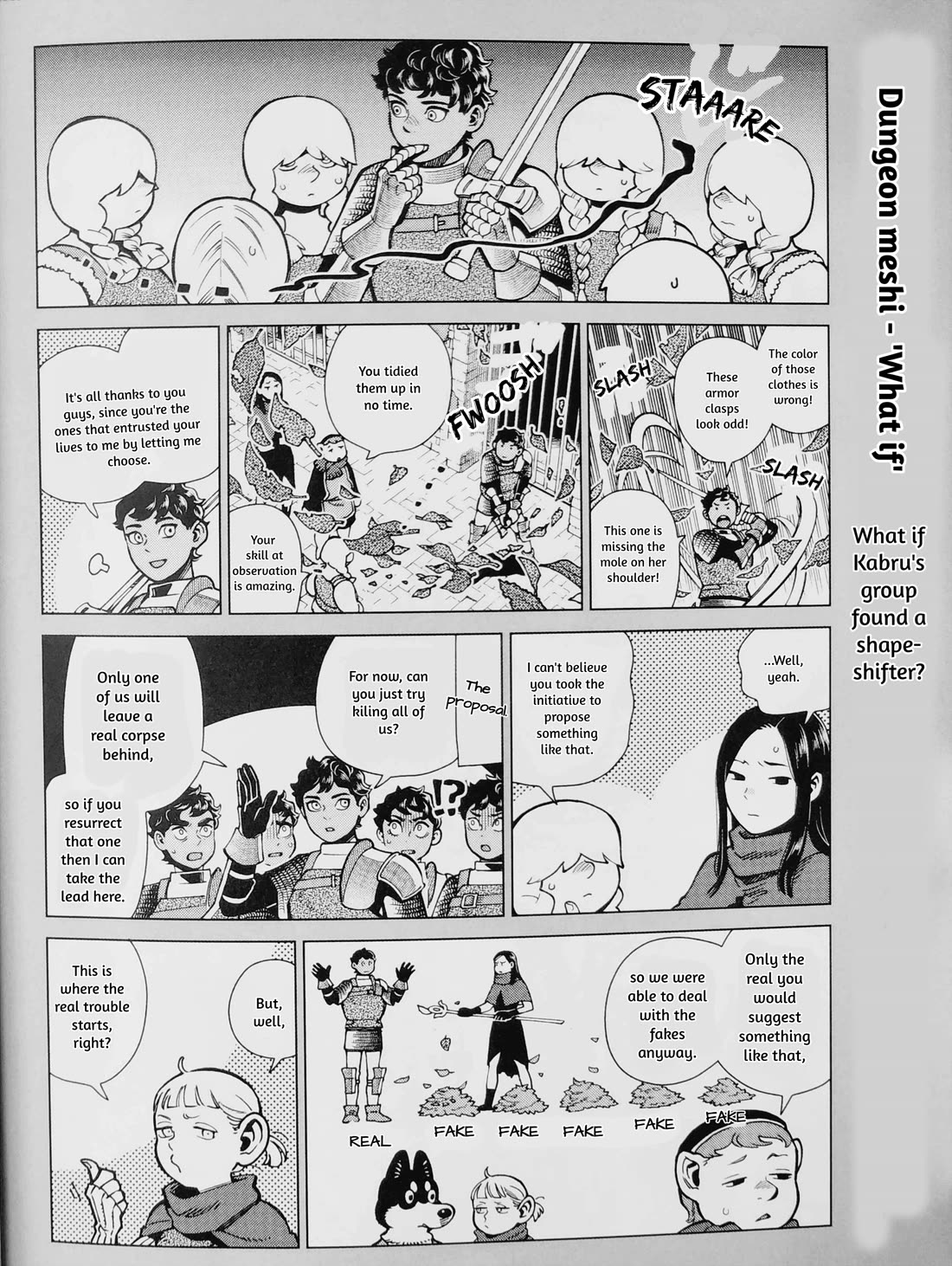Dungeon Meshi Chapter 97.83 page 5 - Chapter 97.83: Blu-ray's Extra Vol 3 - "What If" Situation