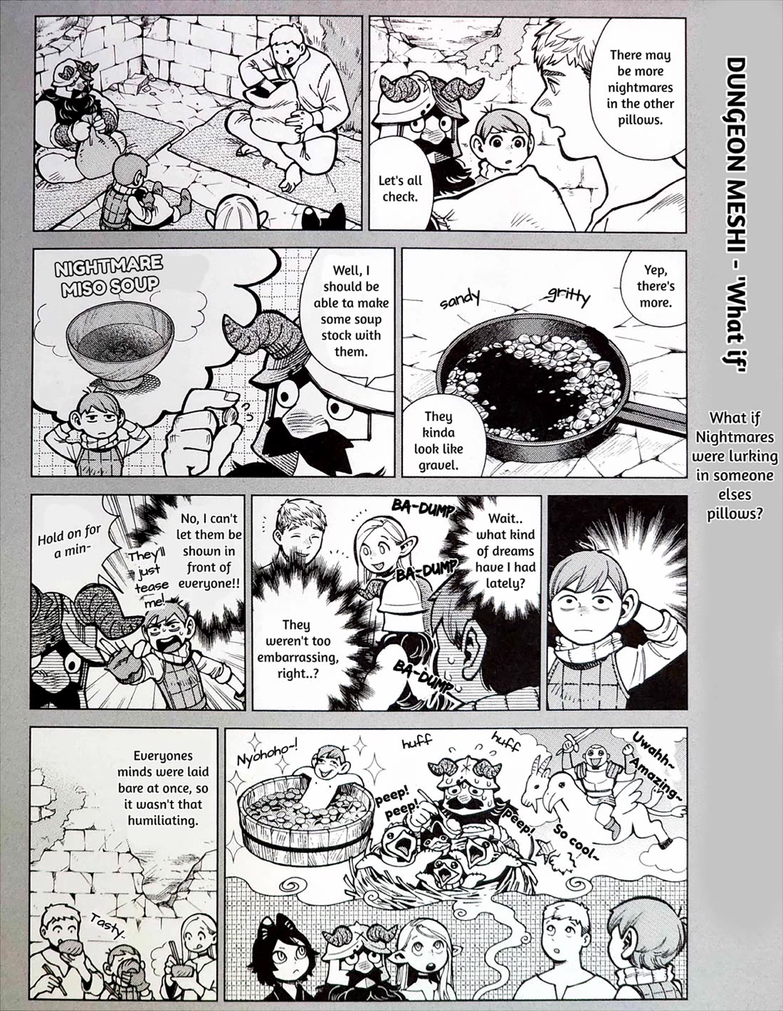 Dungeon Meshi Chapter 97.84 page 1 - Chapter 97.84: Blu-ray's Extra Vol 4 - "What If" Situation