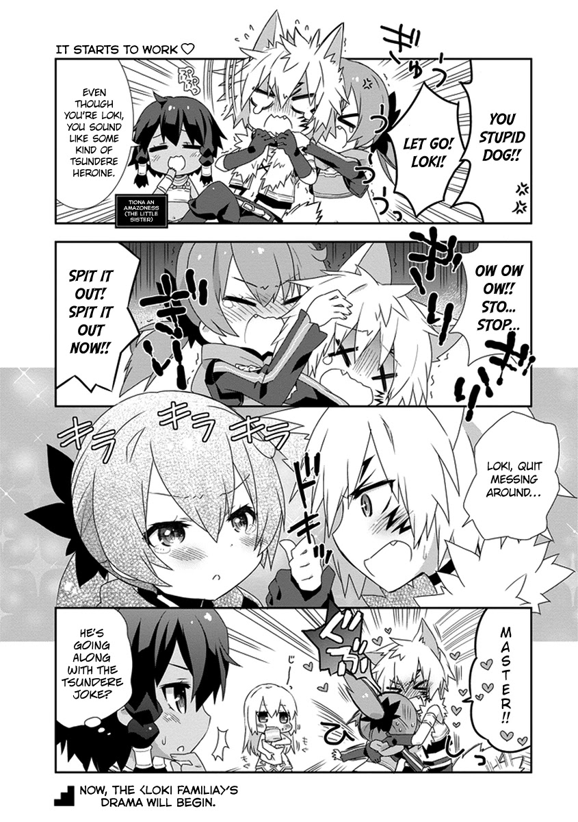 Dungeon ni Deai o Motomeru no wa Machigatte Iru Darou ka 4-koma - Kami-sama no Nichijou Chapter 1.10-5 page 3 - Vol.1 Chapter 10.5
