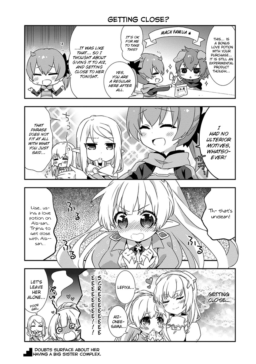 Dungeon ni Deai o Motomeru no wa Machigatte Iru Darou ka 4-koma - Kami-sama no Nichijou Chapter 1.10-5 page 5 - Vol.1 Chapter 10.5