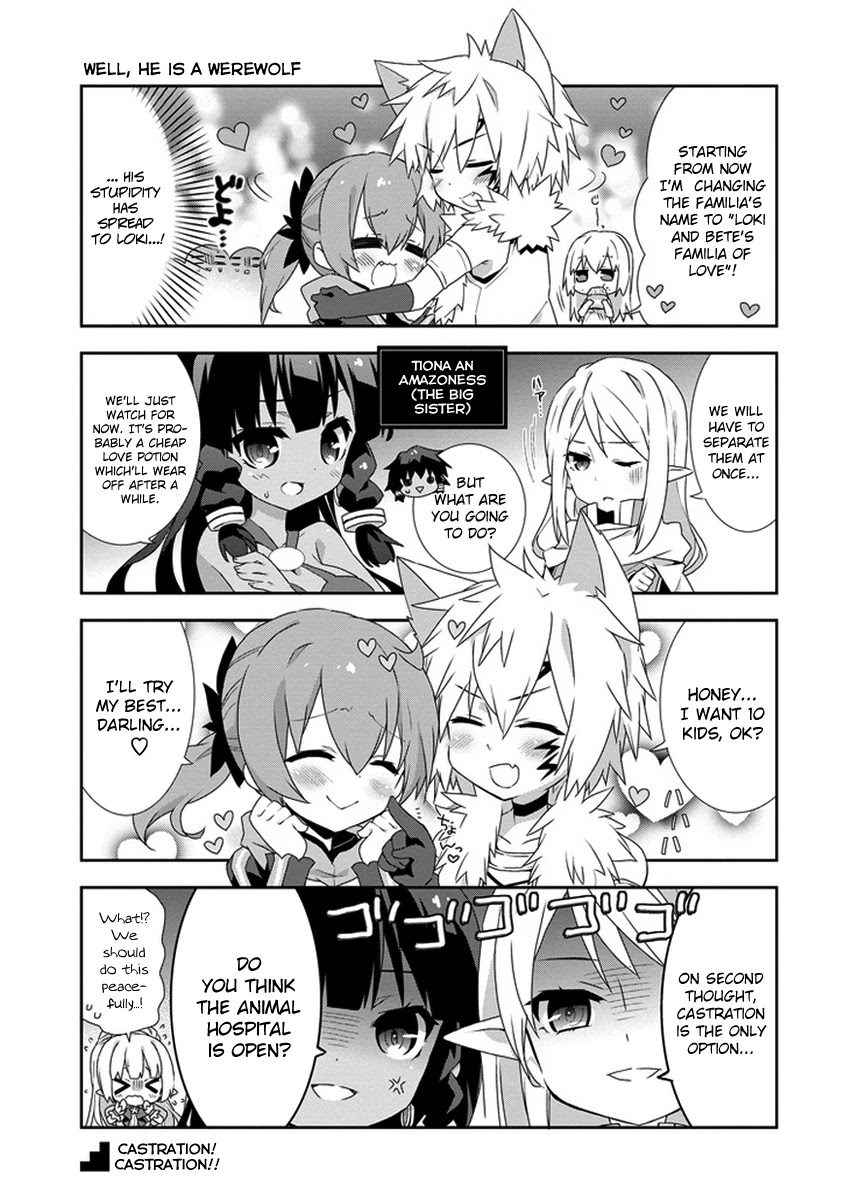 Dungeon ni Deai o Motomeru no wa Machigatte Iru Darou ka 4-koma - Kami-sama no Nichijou Chapter 1.10-5 page 7 - Vol.1 Chapter 10.5