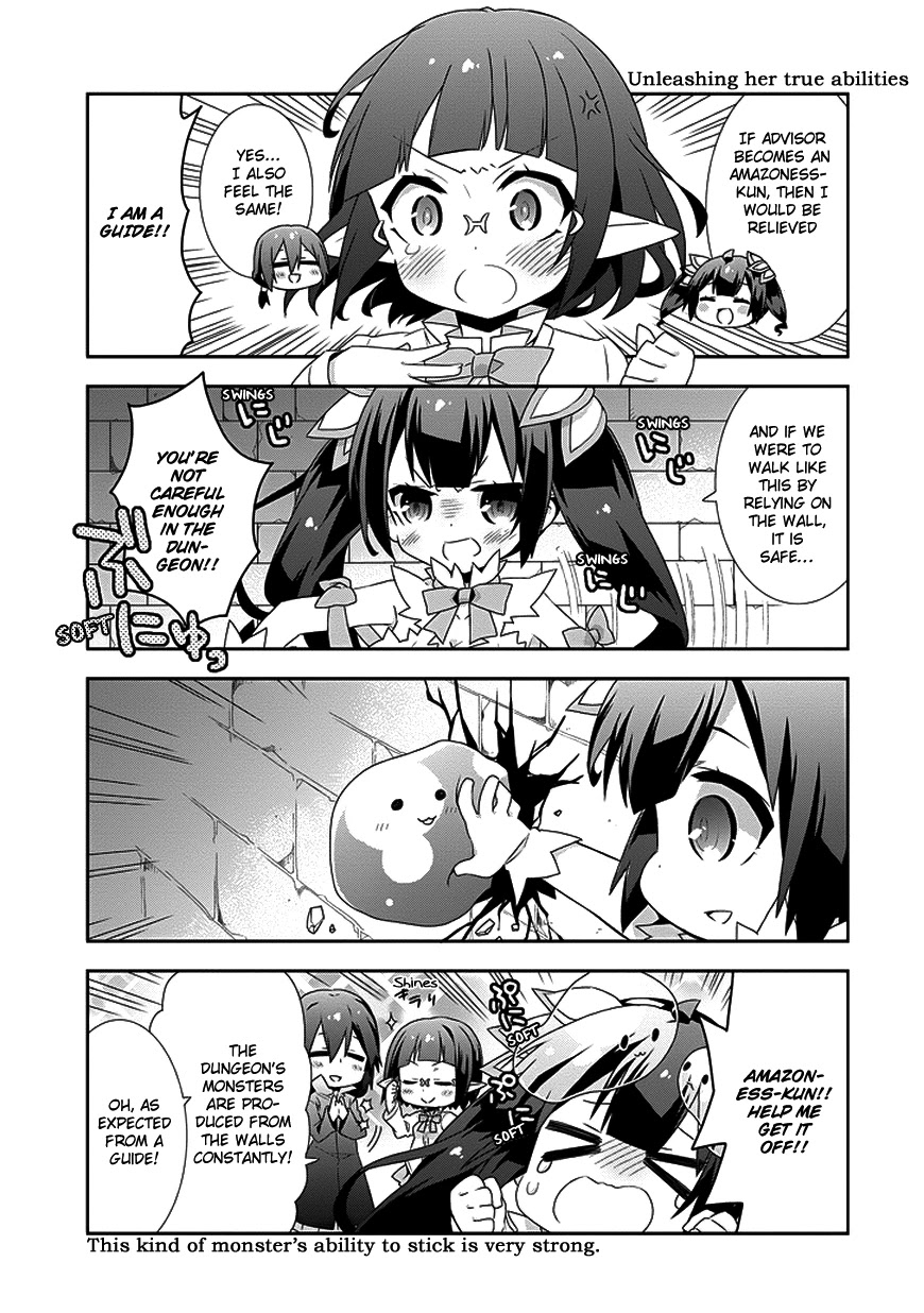 Dungeon ni Deai o Motomeru no wa Machigatte Iru Darou ka 4-koma - Kami-sama no Nichijou Chapter 1.10 page 7 - Vol.1 Chapter 10
