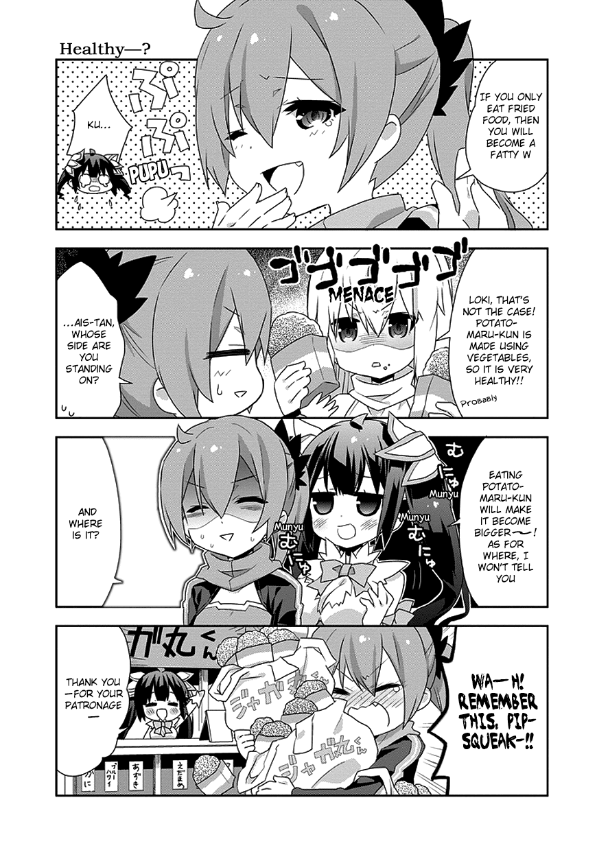Dungeon ni Deai o Motomeru no wa Machigatte Iru Darou ka 4-koma - Kami-sama no Nichijou Chapter 1.2 page 5 - Vol.1 Chapter 2