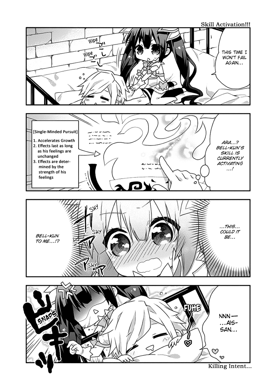 Dungeon ni Deai o Motomeru no wa Machigatte Iru Darou ka 4-koma - Kami-sama no Nichijou Chapter 1.3 page 5 - Vol.1 Chapter 3