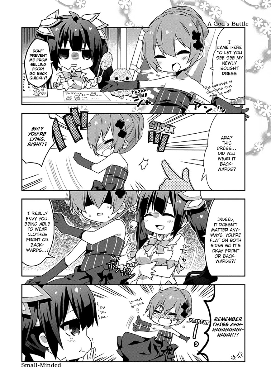 Dungeon ni Deai o Motomeru no wa Machigatte Iru Darou ka 4-koma - Kami-sama no Nichijou Chapter 1.3 page 8 - Vol.1 Chapter 3