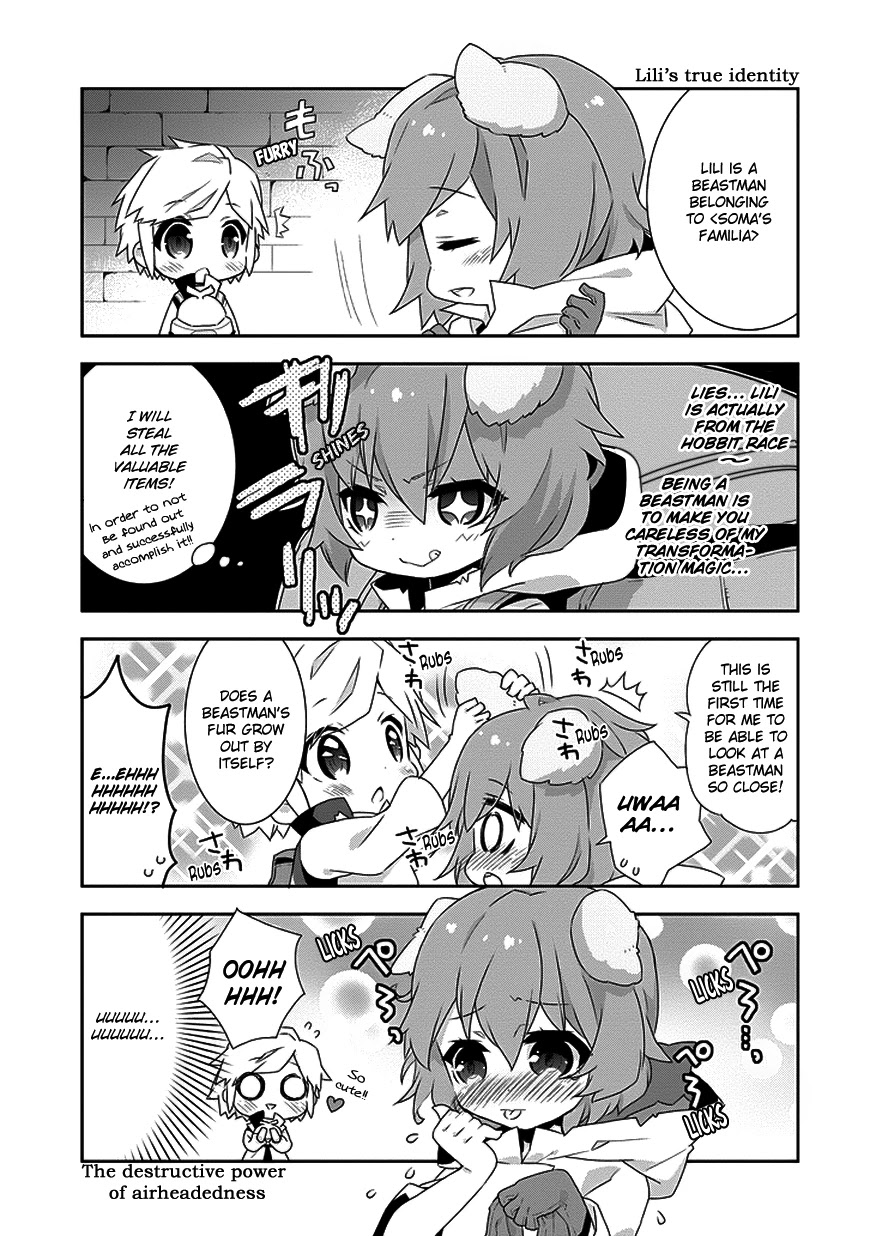 Dungeon ni Deai o Motomeru no wa Machigatte Iru Darou ka 4-koma - Kami-sama no Nichijou Chapter 1.6 page 5 - Vol.1 Chapter 6