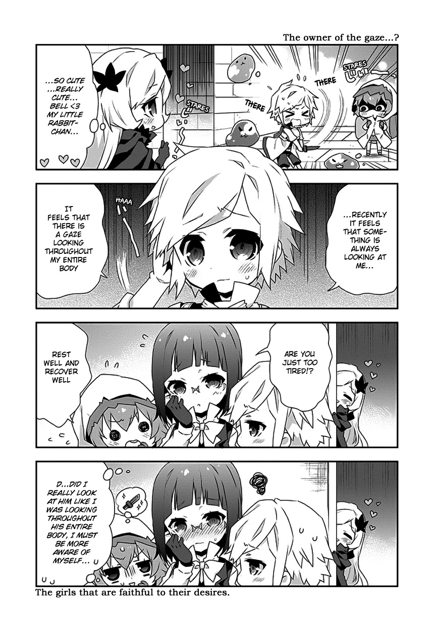 Dungeon ni Deai o Motomeru no wa Machigatte Iru Darou ka 4-koma - Kami-sama no Nichijou Chapter 1.6 page 8 - Vol.1 Chapter 6