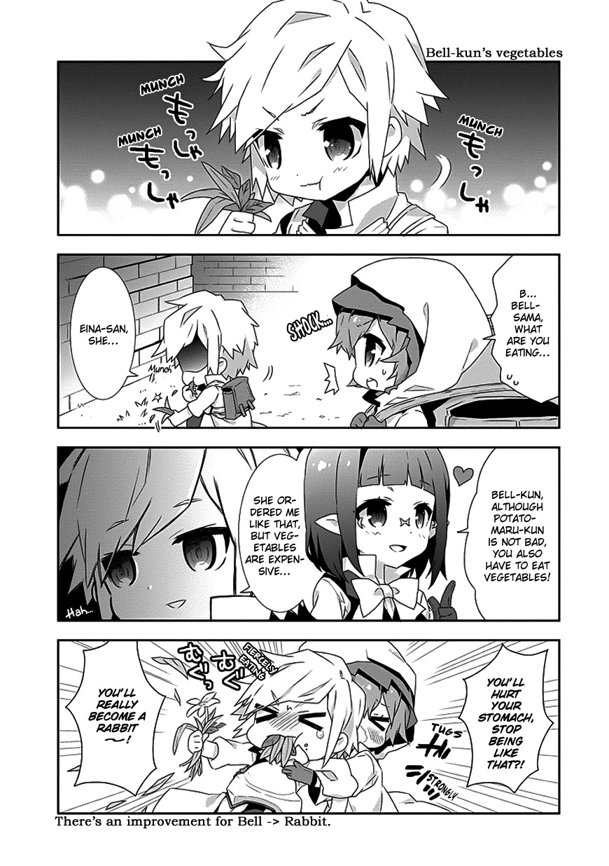 Dungeon ni Deai o Motomeru no wa Machigatte Iru Darou ka 4-koma - Kami-sama no Nichijou Chapter 1.7 page 5 - Vol.1 Chapter 7