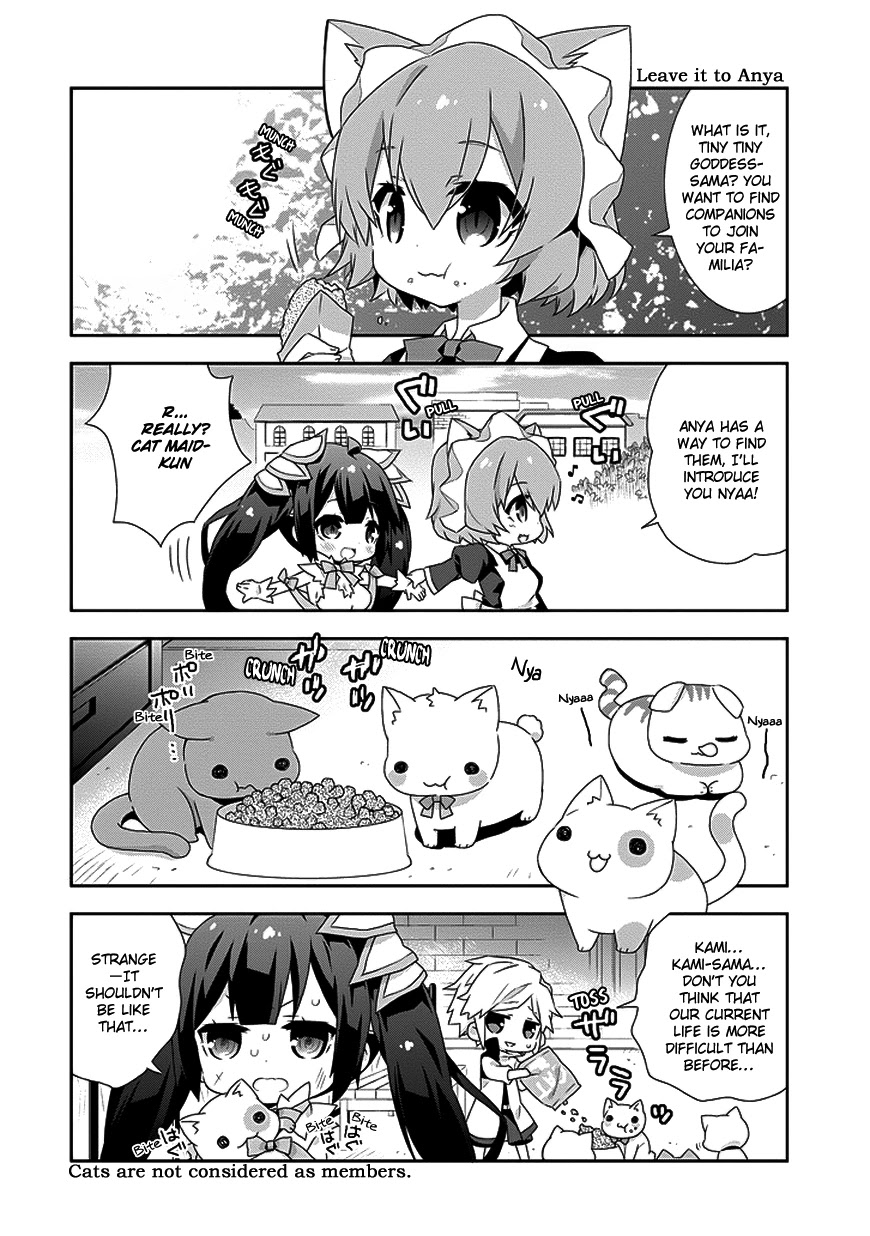 Dungeon ni Deai o Motomeru no wa Machigatte Iru Darou ka 4-koma - Kami-sama no Nichijou Chapter 1.7 page 8 - Vol.1 Chapter 7
