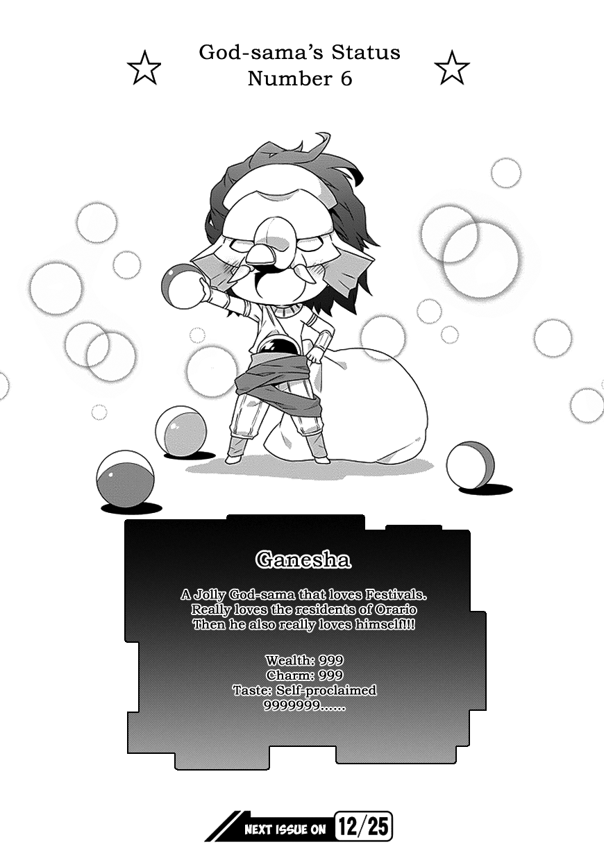 Dungeon ni Deai o Motomeru no wa Machigatte Iru Darou ka 4-koma - Kami-sama no Nichijou Chapter 1.8 page 10 - Vol.1 Chapter 8